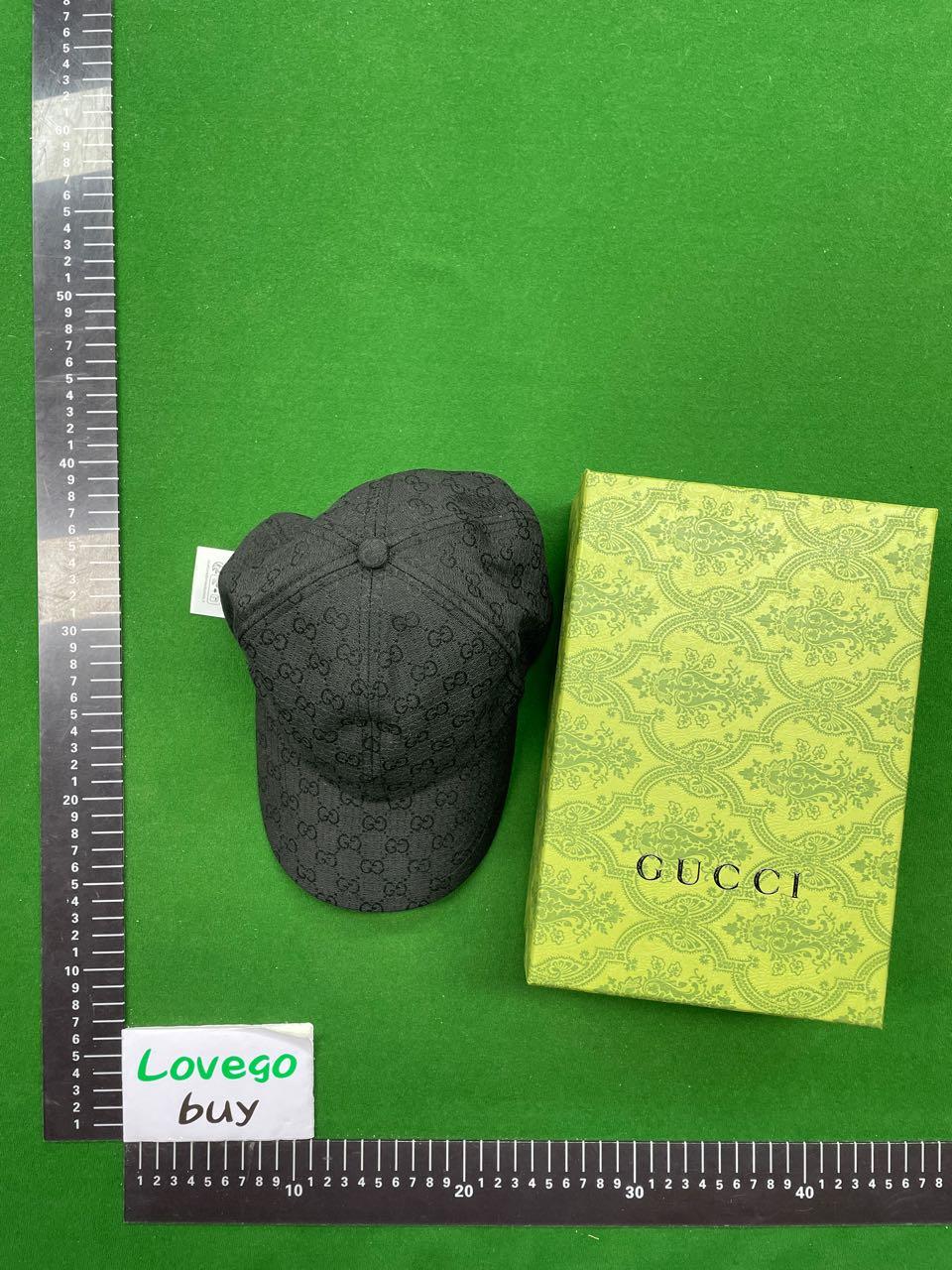 Foto QC 1 de Gucci GG Supreme Baseball Hat Grey Black