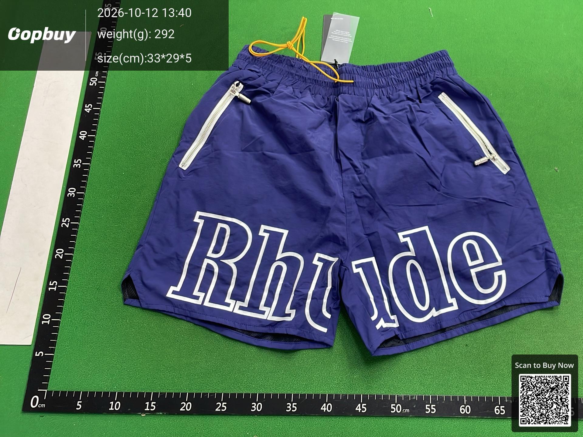 Foto QC 5 de Rhude Sweat Shorts Script Logo Black