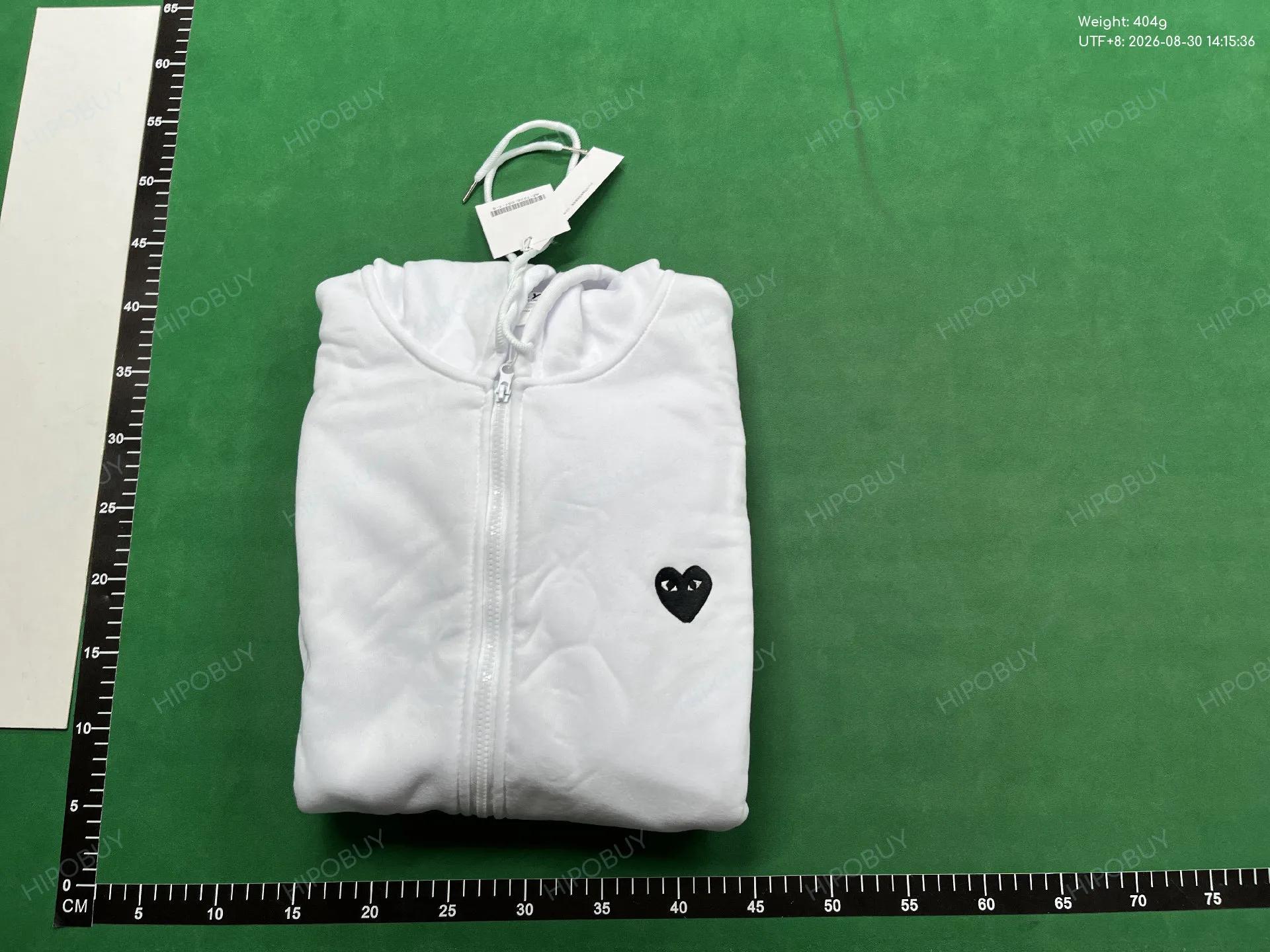 Foto QC 4 de Comme des Garçons Play Big Black Heart Zip Up Hoodie Black