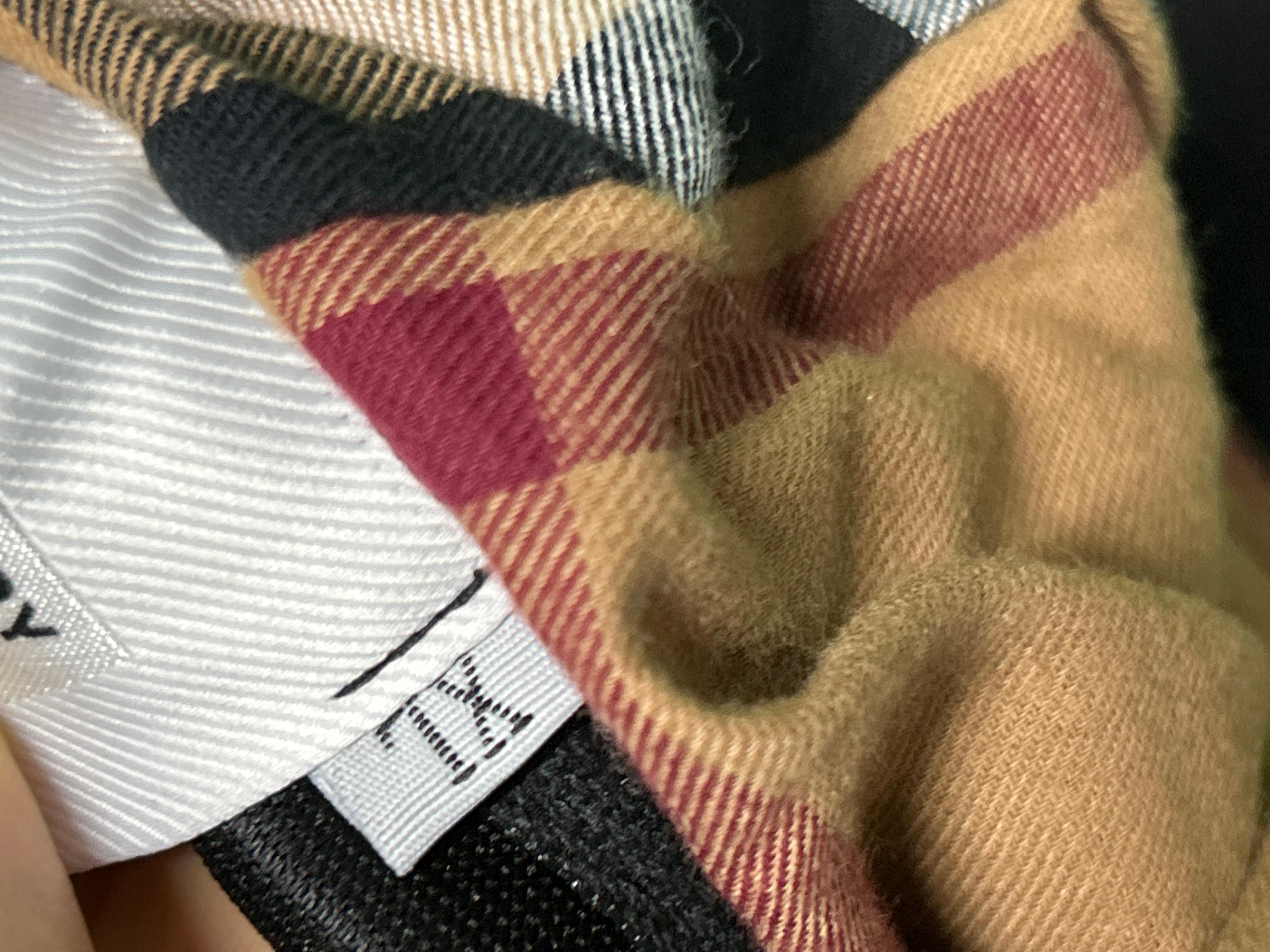 Foto QC 8 de Burberry Zip Sweater Check Lined Hoodie Grey