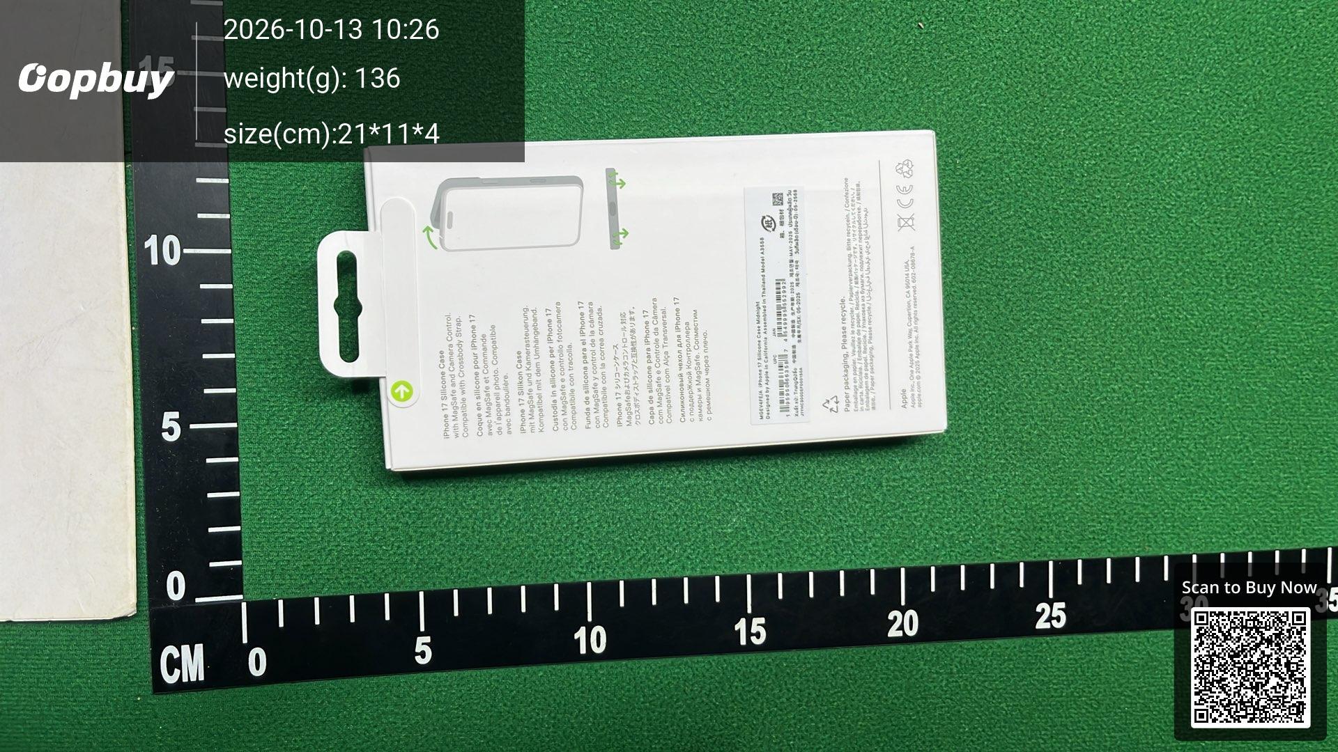Foto QC 5 de Apple MagSafe Silicone Case for iPhone 17 Pro Max Blue