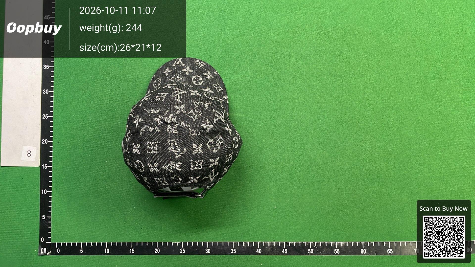 Foto QC 2 de Louis Vuitton Monogram Cap Black