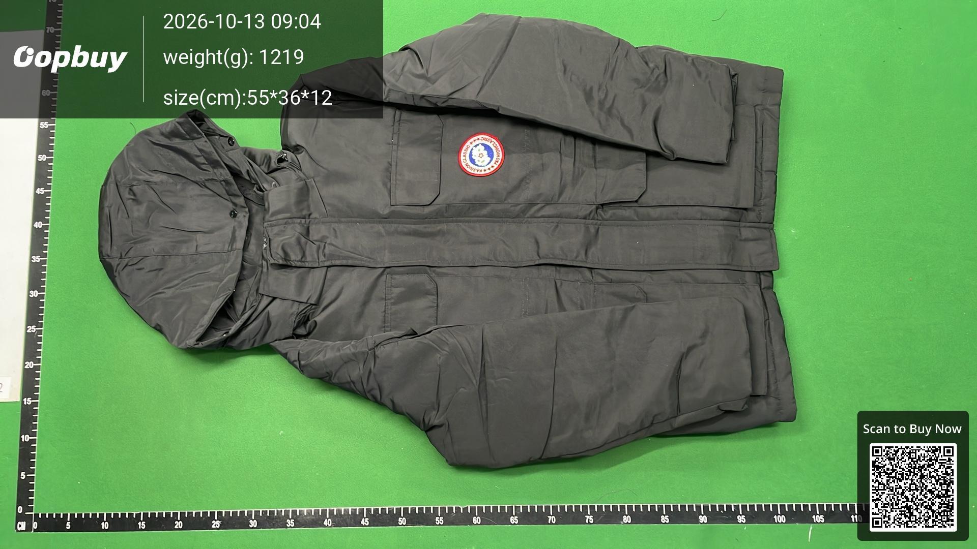 Foto QC 6 de Unbranded Down Jacket Fur Trim Hooded Mid-Length Black