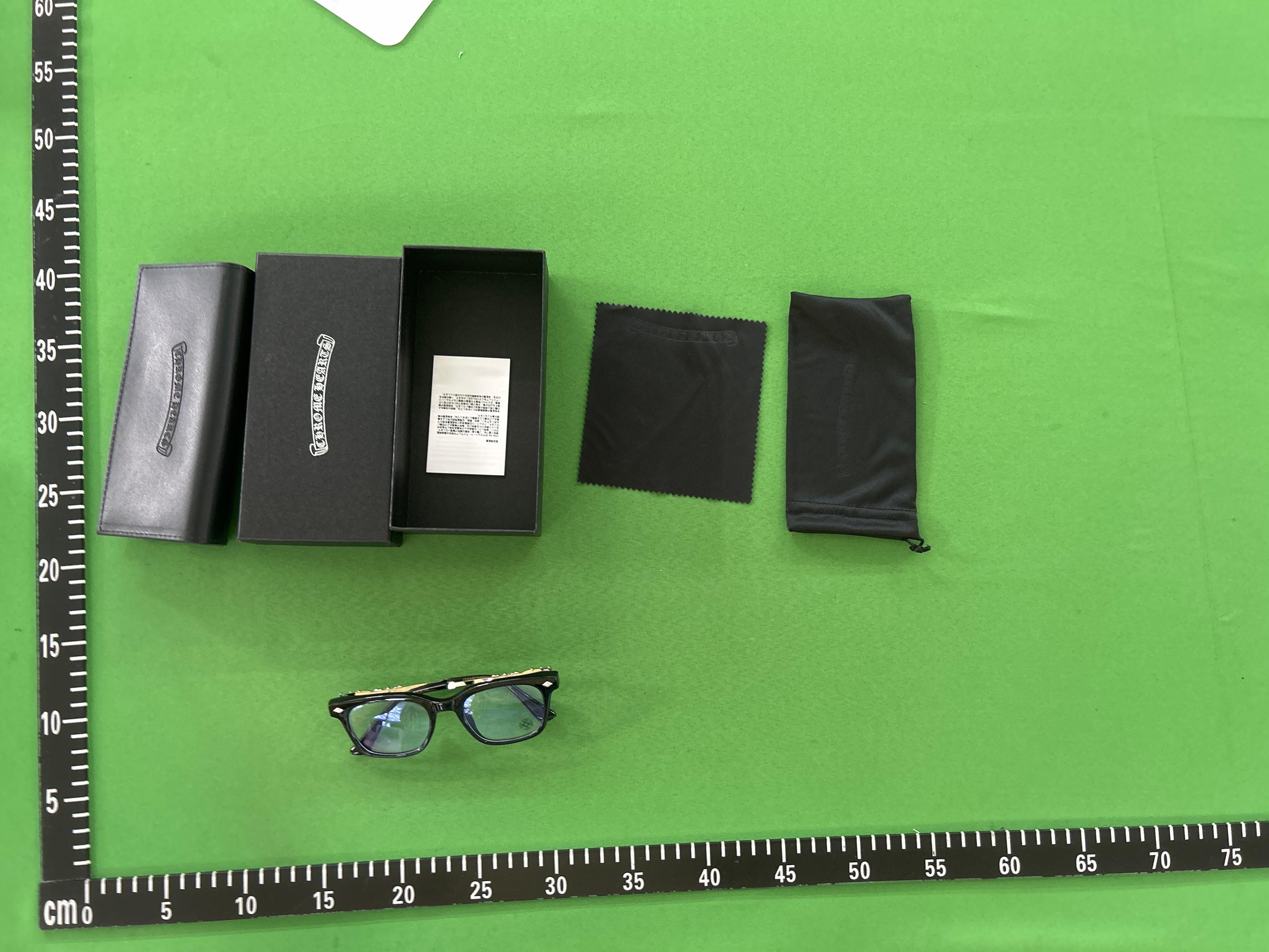 Foto QC 6 de Chrome Hearts Square Acetate Optical Glasses Black (2273)