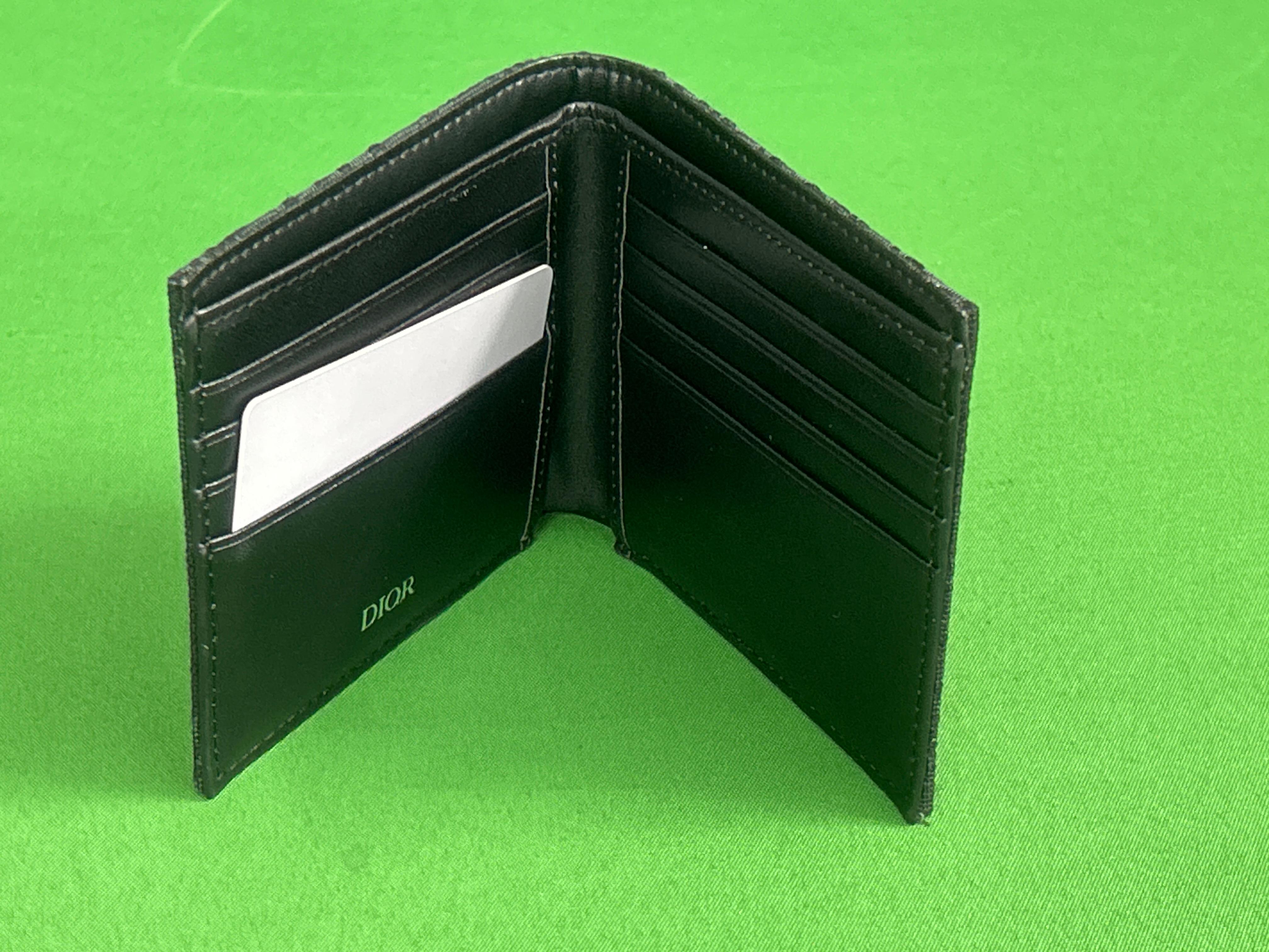 Foto QC 4 de Dior Bifold Wallet Dior Oblique Jacquard Black