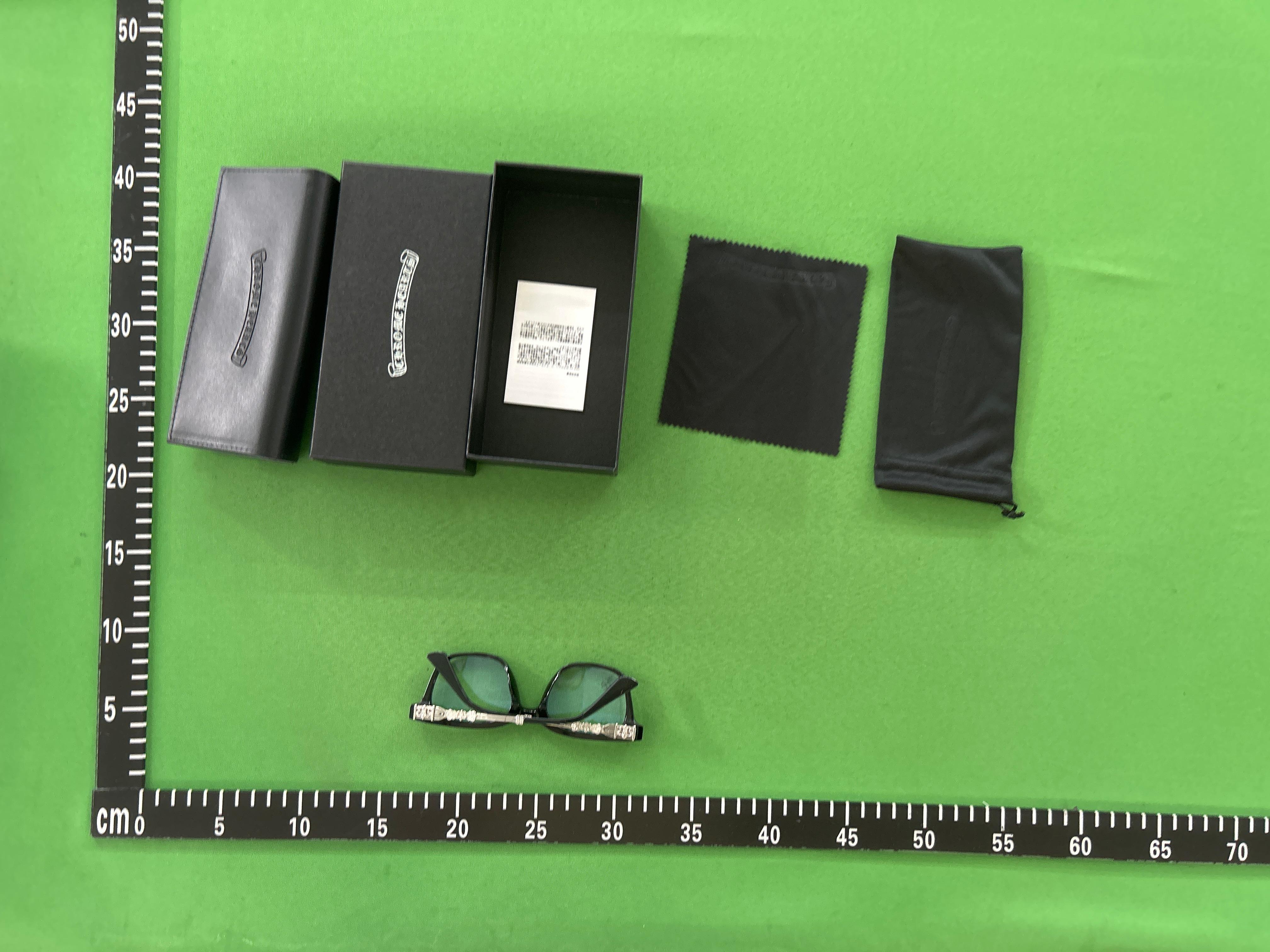 Foto QC 5 de Chrome Hearts Square Acetate Optical Glasses Black (2273)