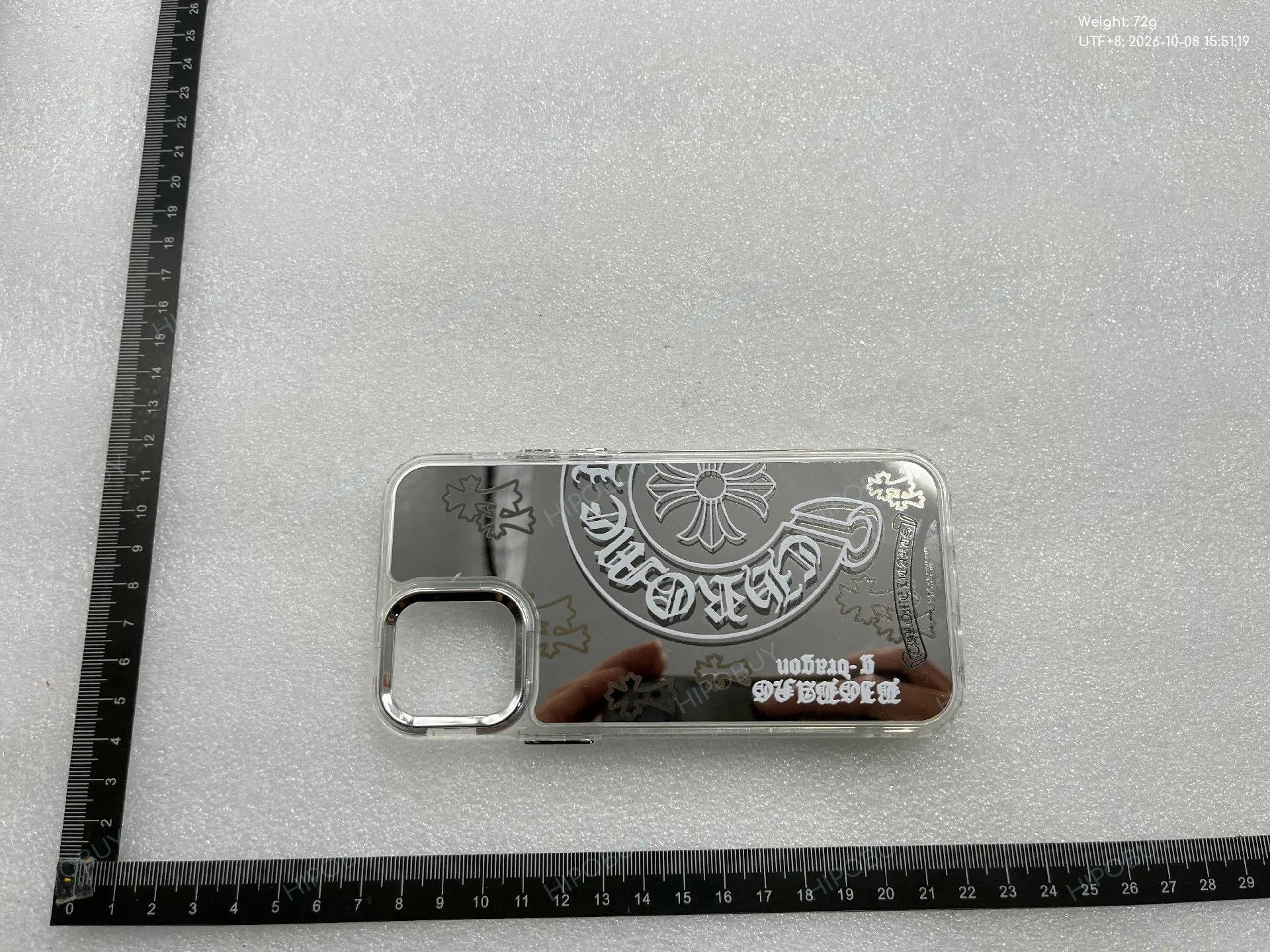 Foto QC 7 de Chrome Hearts Electroplated Case for iPhone 16 Pro Max Silver