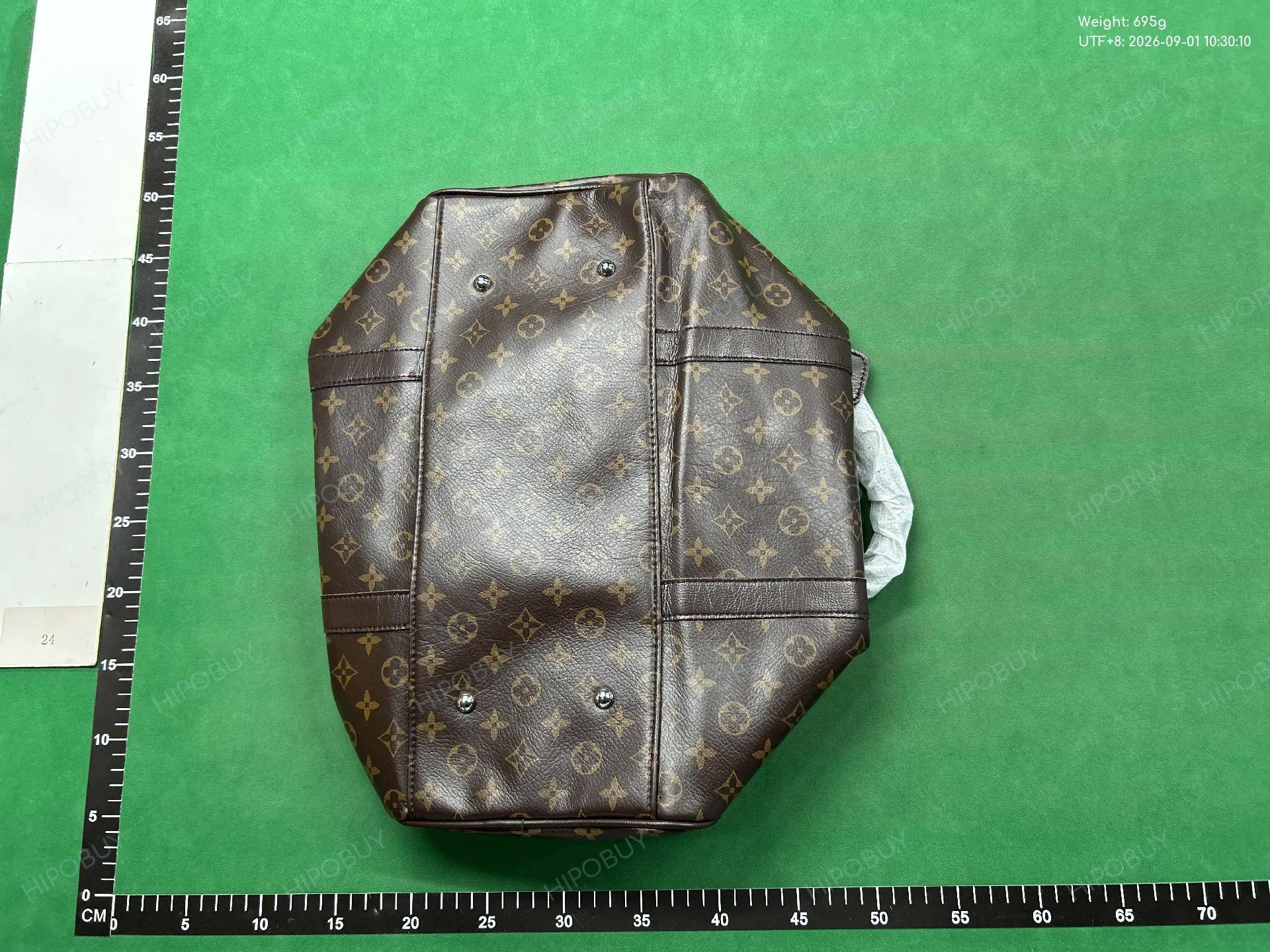 Foto QC 8 de Other Monogram Print Travel Duffle Bag Large Brown