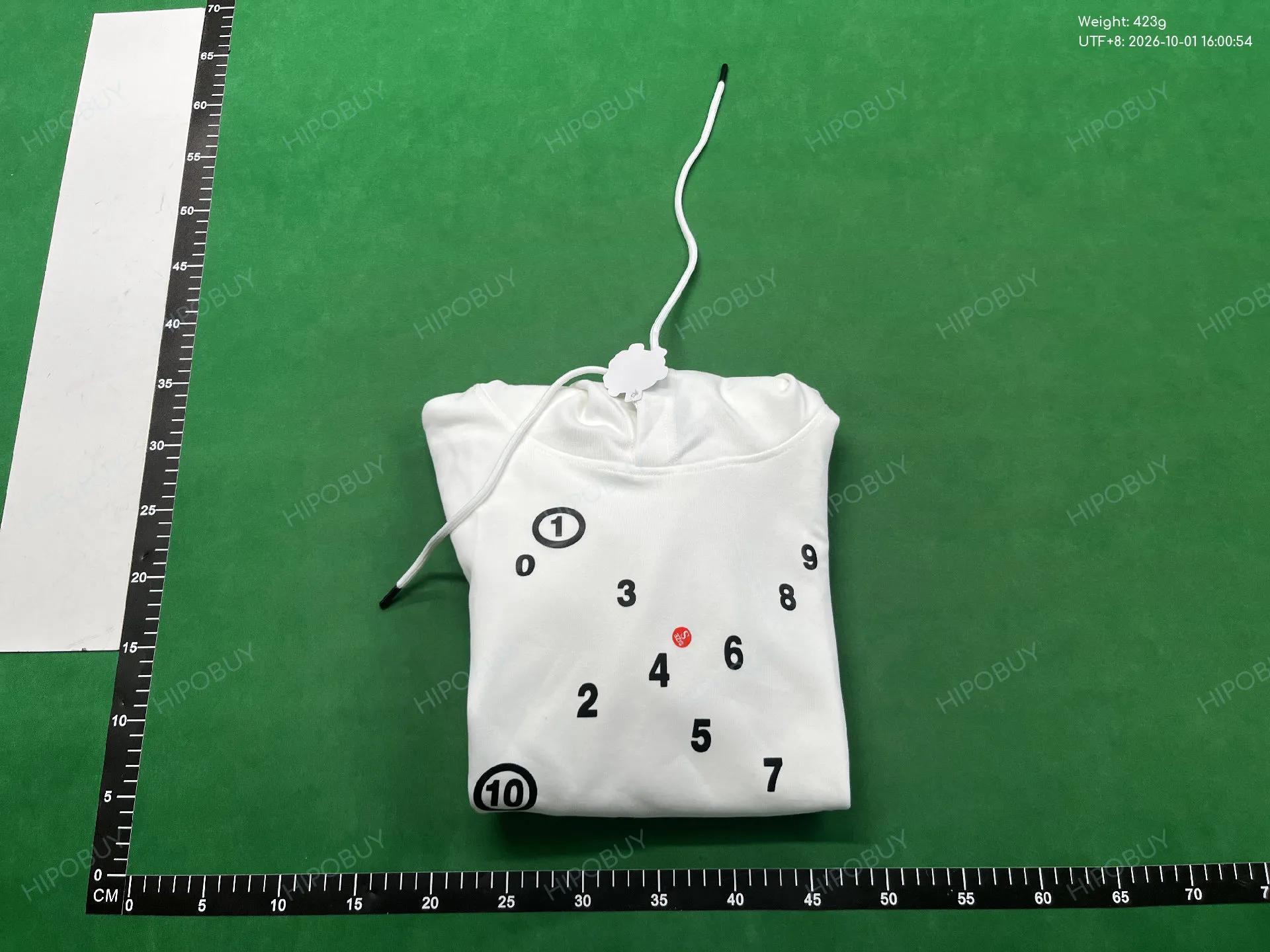 Foto QC 4 de Maison Margiela Numeric Logo Hoodie Black
