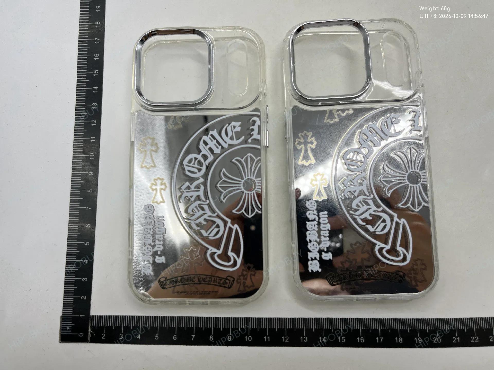 Foto QC 3 de Chrome Hearts Electroplated Case for iPhone 16 Pro Max Silver