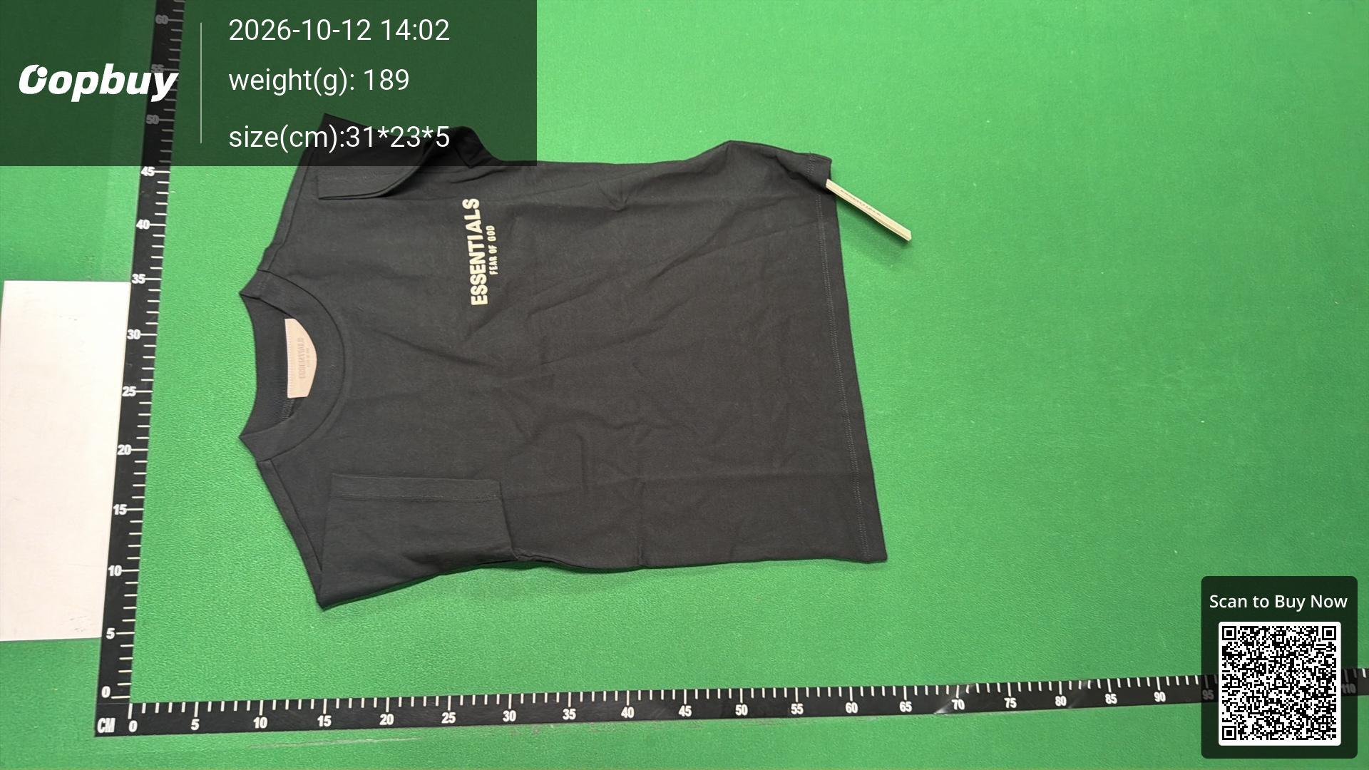 Foto QC 2 de Fear of God Essentials Kids T-shirt Logo Black