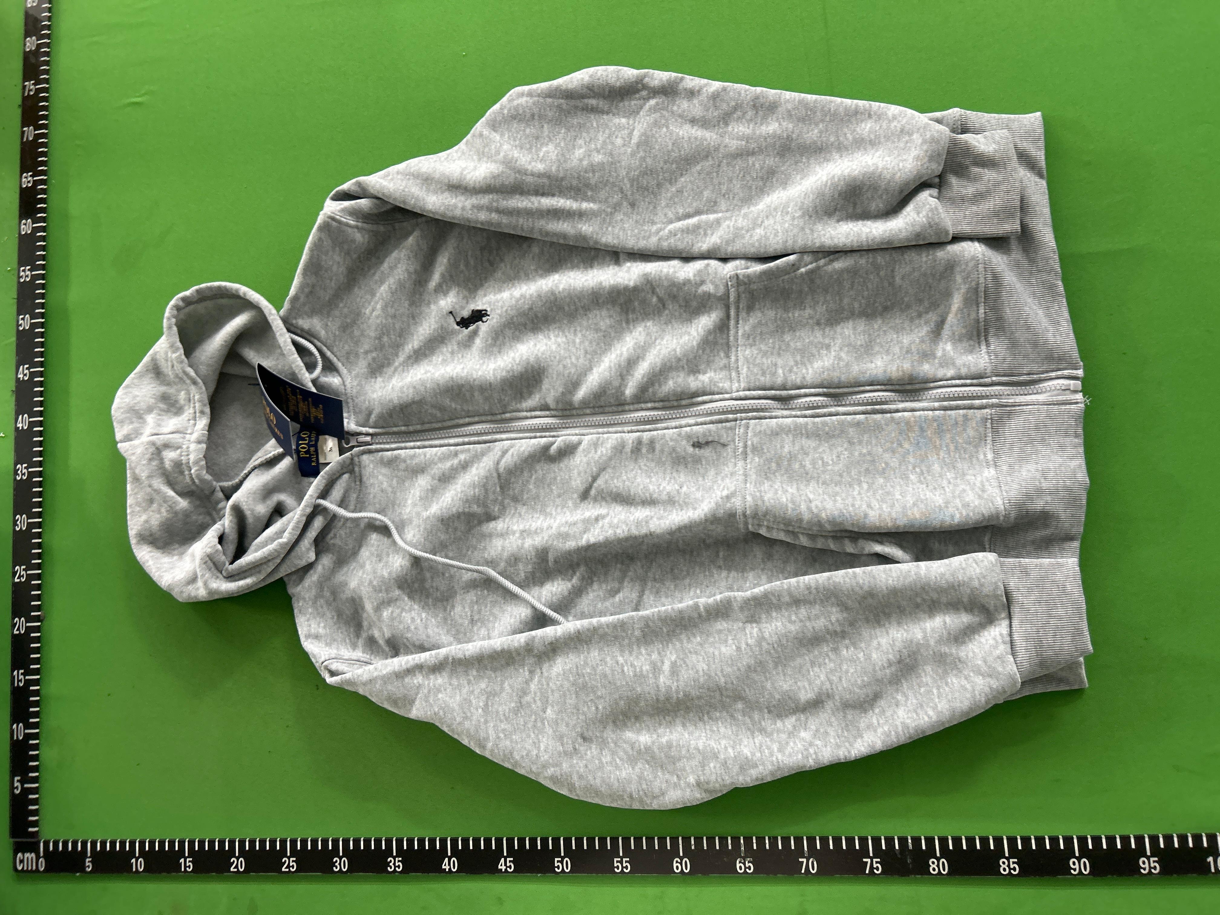 Foto QC 3 de Polo Ralph Lauren Zip Sweater Embroidered Pony Hoodie Grey
