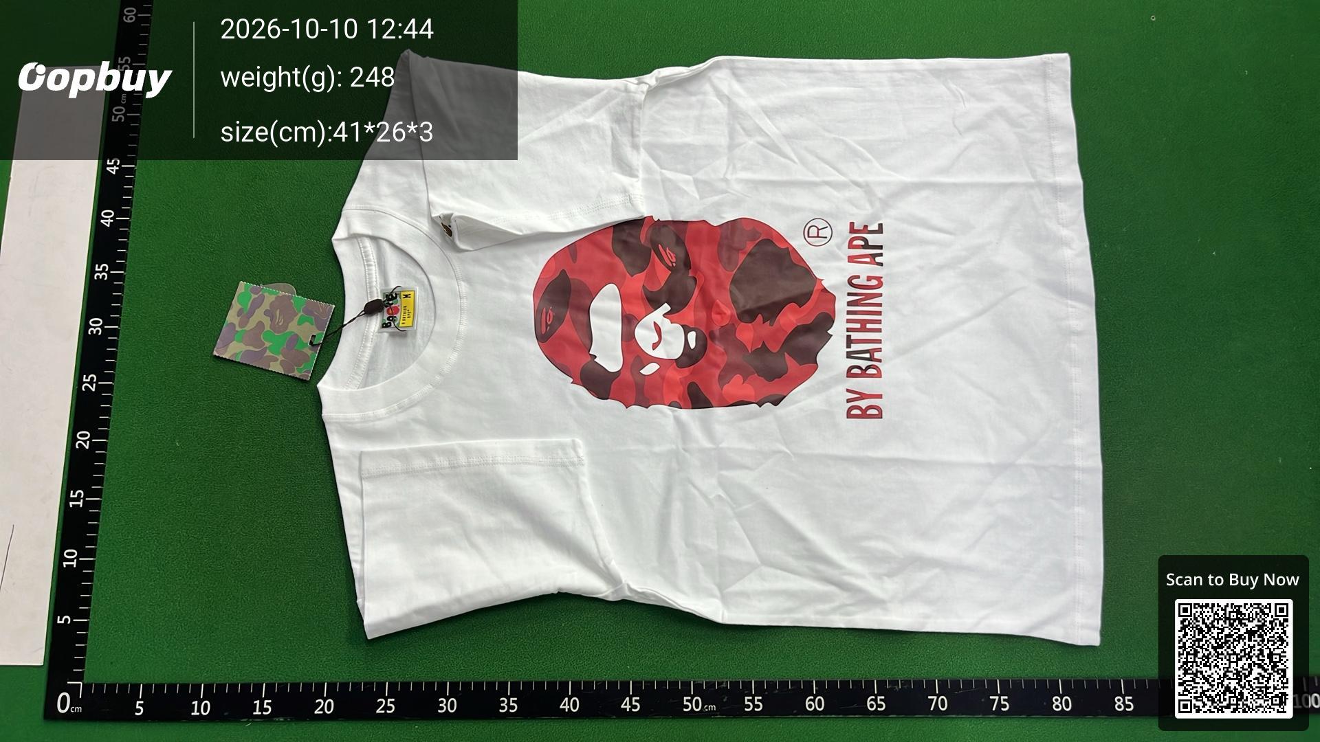 Foto QC 2 de BAPE T-shirt ABC Camo Big Ape Head Black