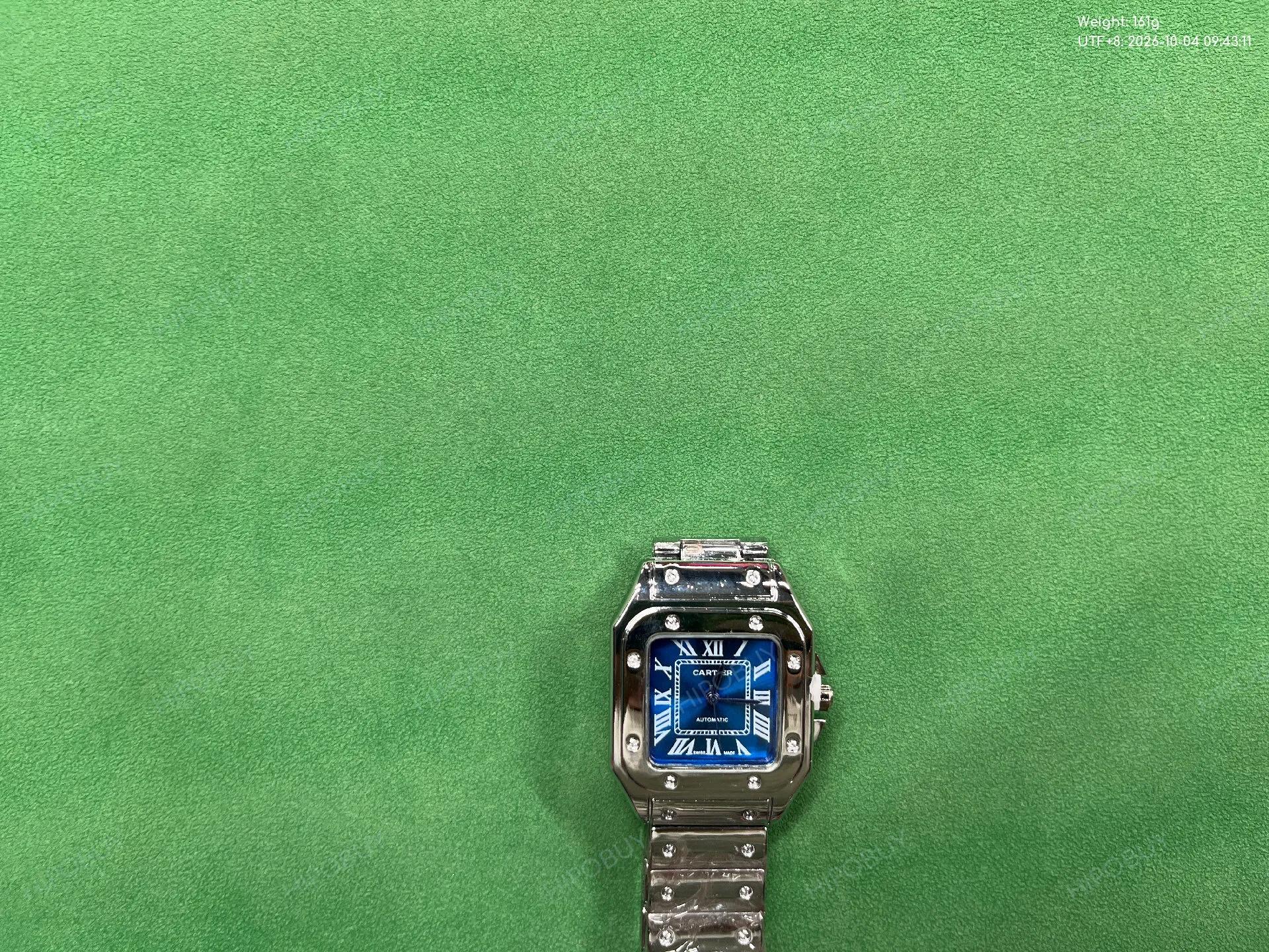 Foto QC 1 de Cartier Santos Medium Blue Dial WSSA0063
