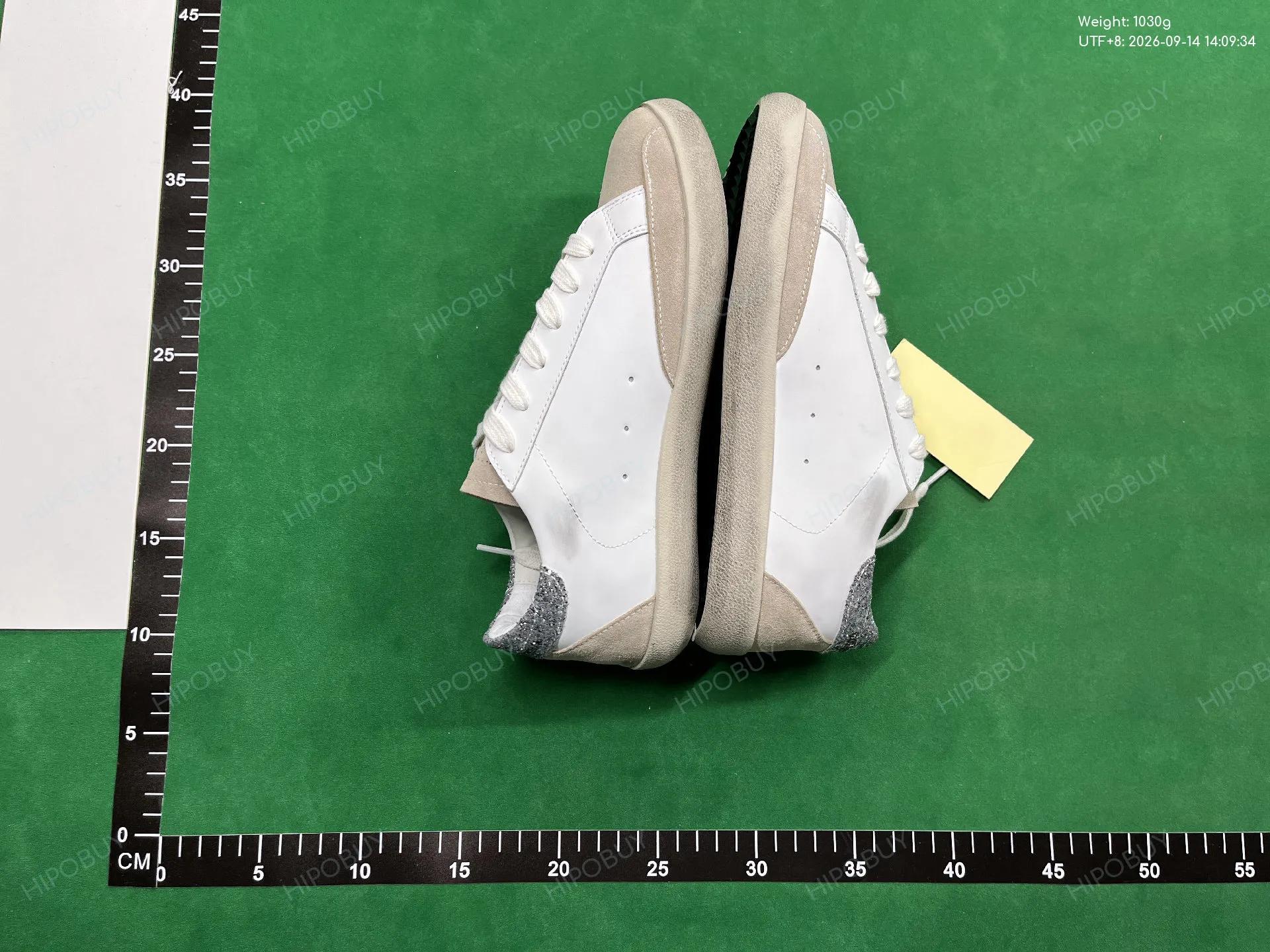 Foto QC 4 de Golden Goose Super-Star Low White Burgundy Glitter Star Leopard Laces GWF00102.F004057.11372