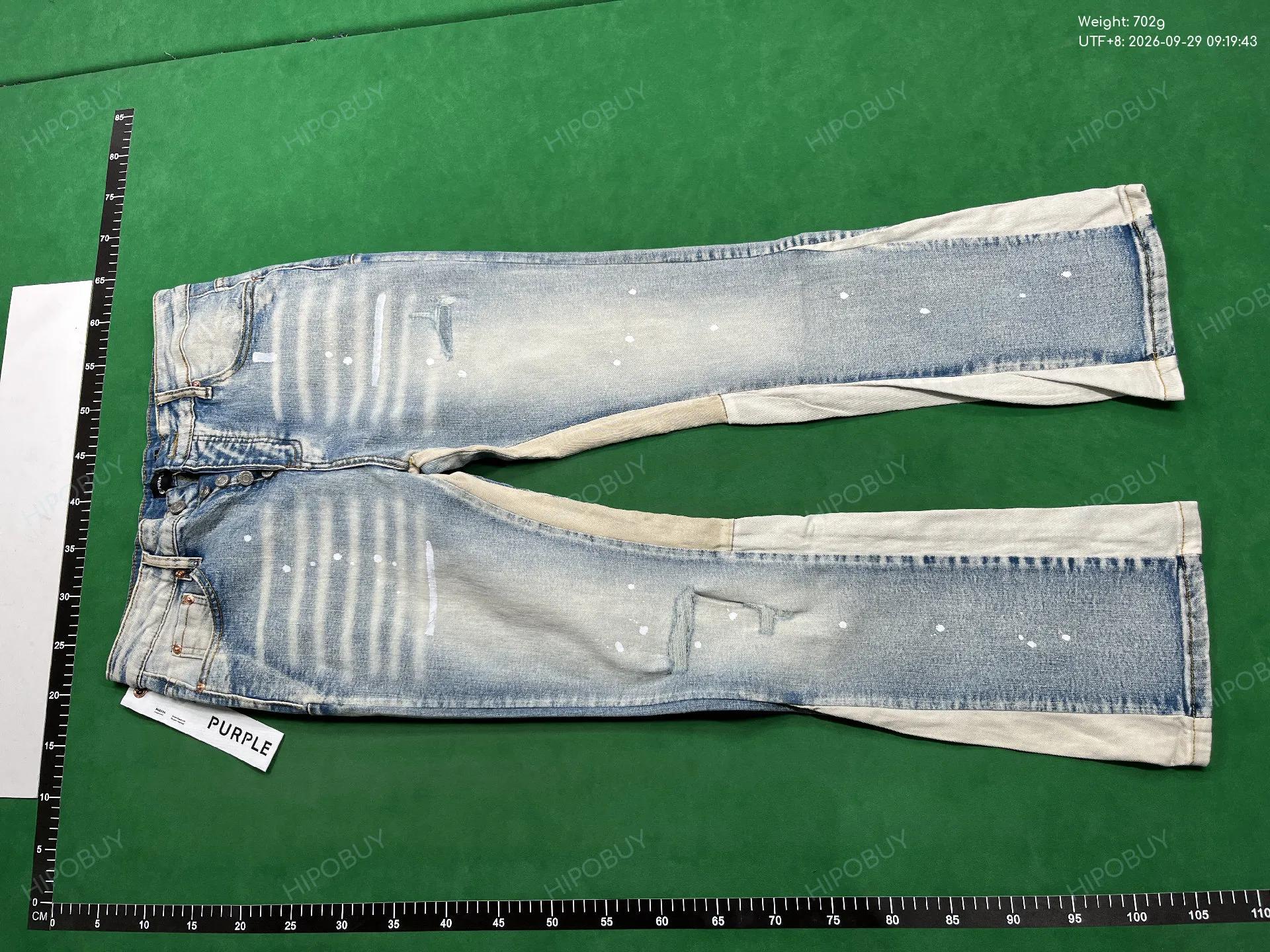 Foto QC 2 de Purple Brand P004 Jeans Flamed Flare White