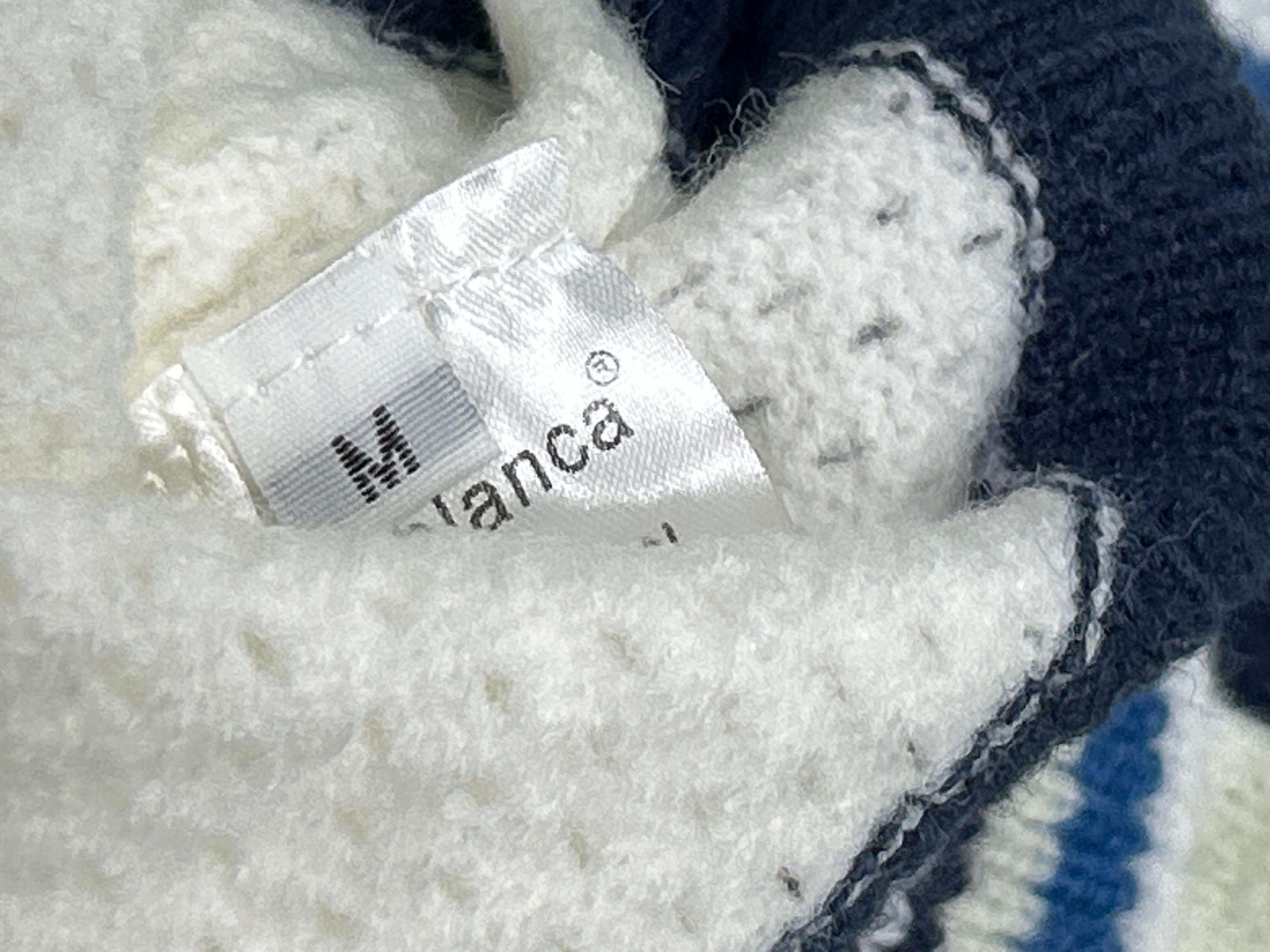 Foto QC 5 de Casablanca Monogram Zip Sweater Blue