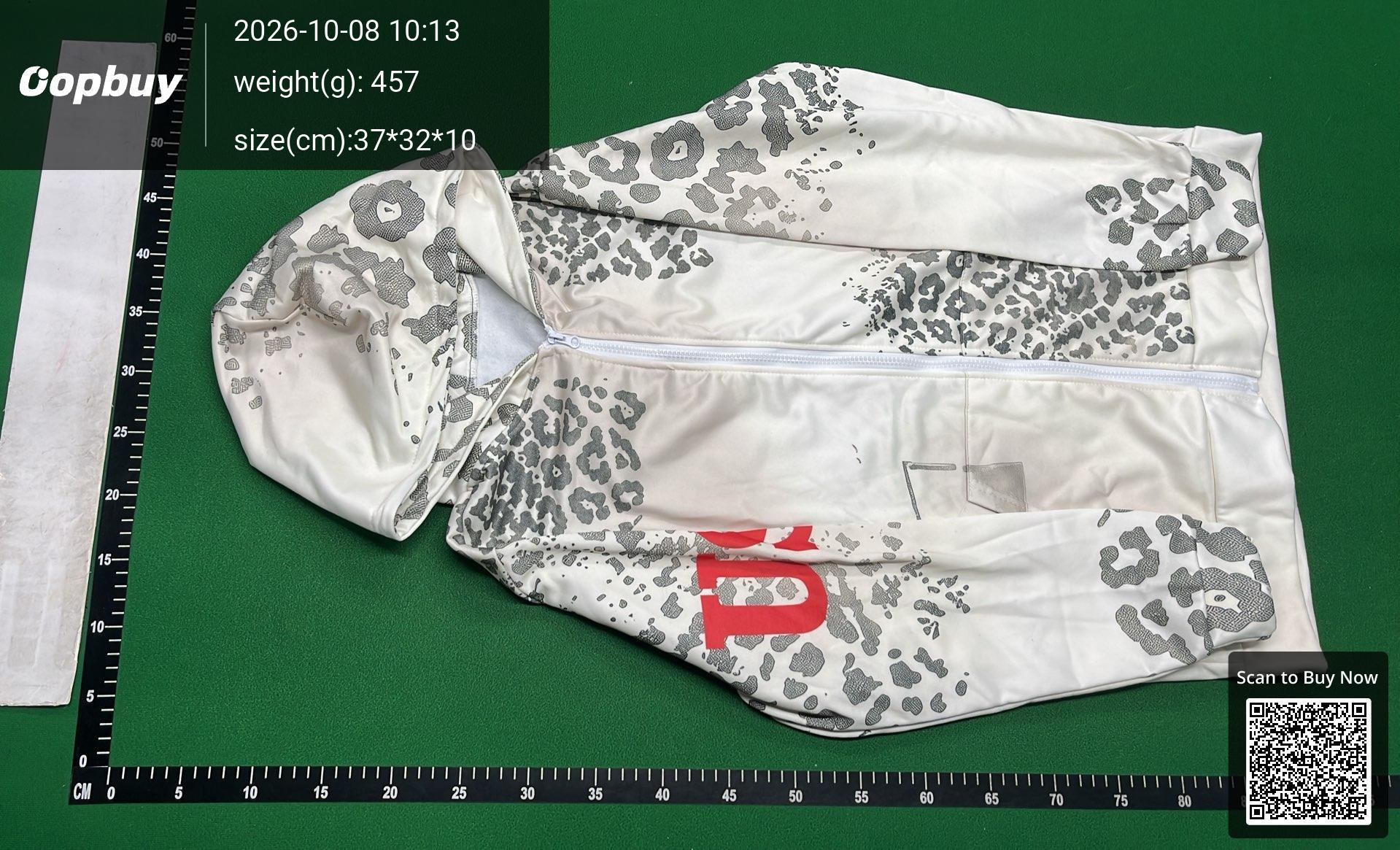 Foto QC 2 de VALE USA Hoodie Jacket Y2K Camo Leopard Print Purple