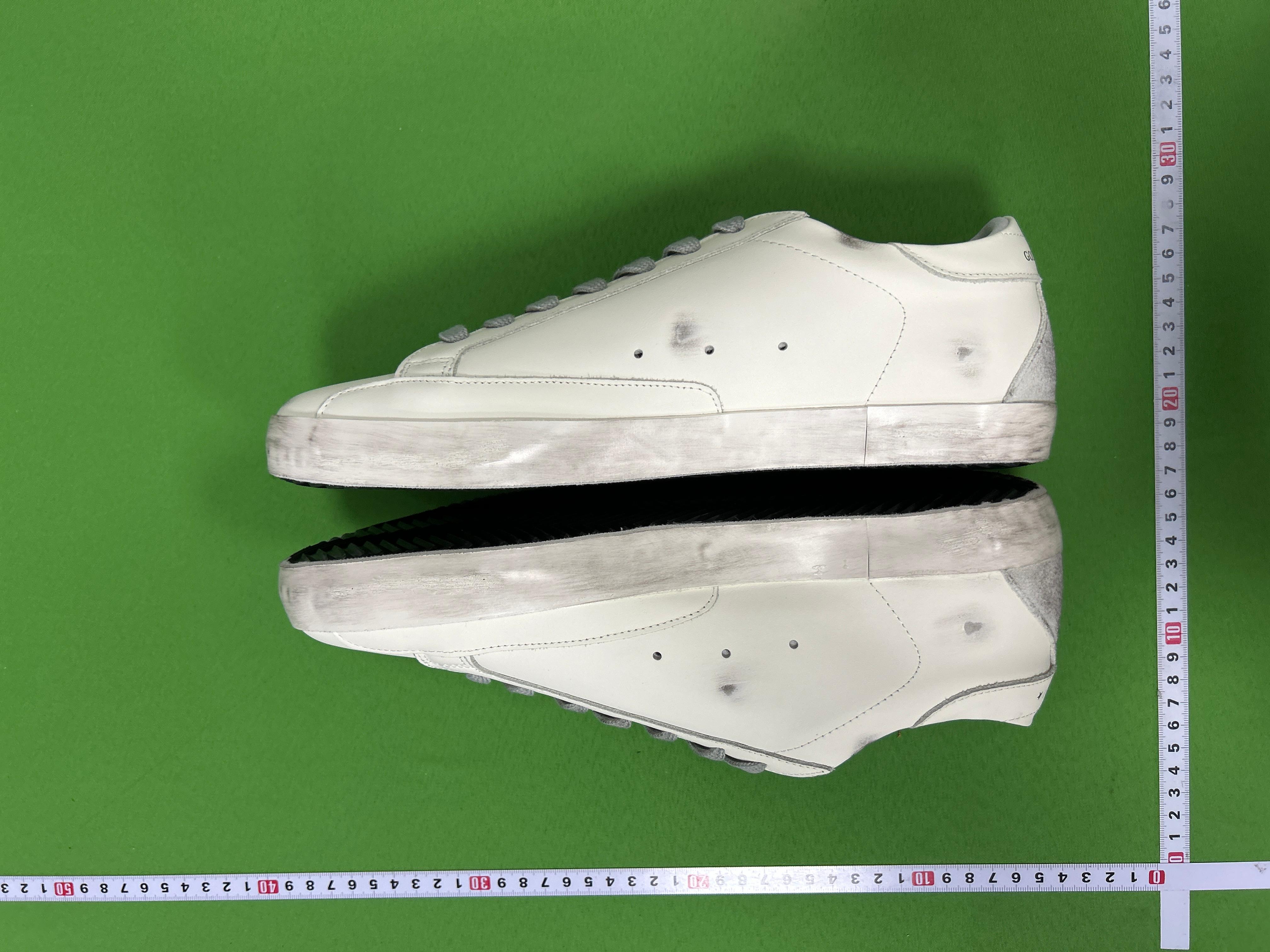 Foto QC 2 de Golden Goose Super-Star Low White Grey Star Blue Heel