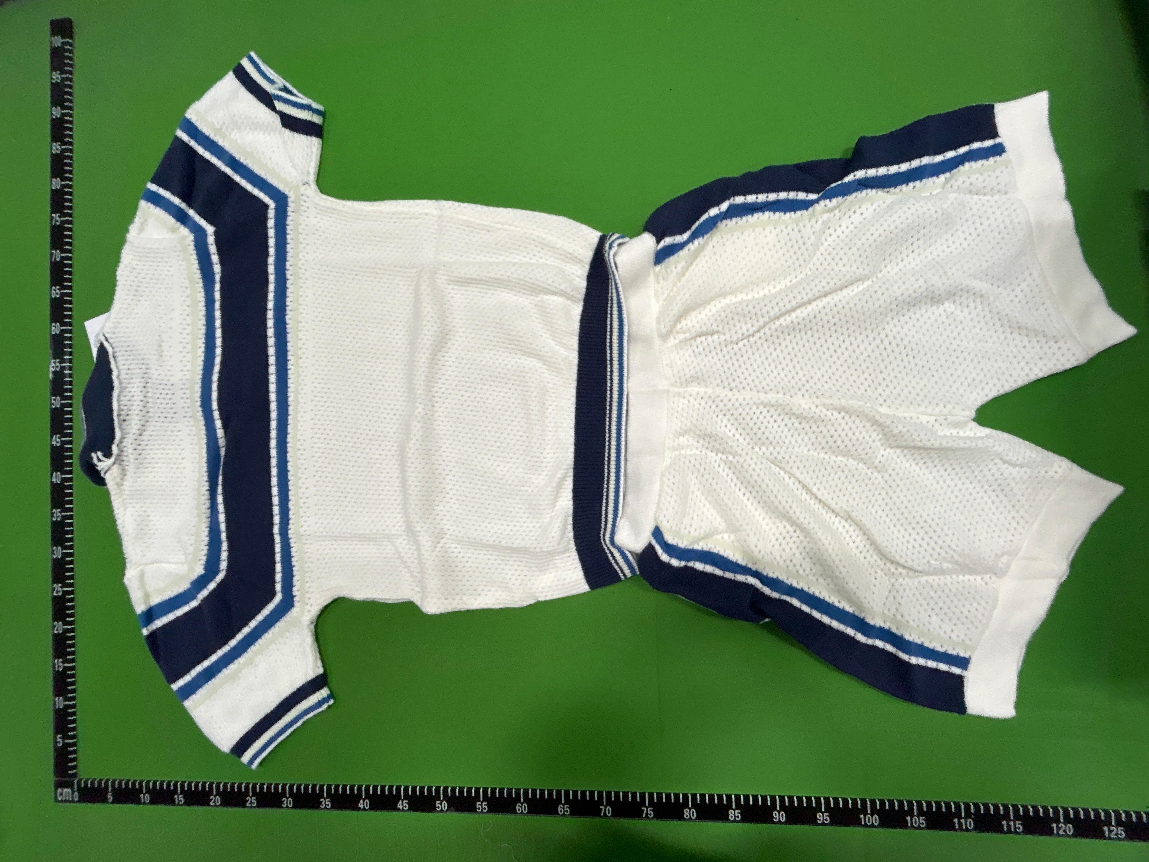 Foto QC 4 de Casablanca Monogram Zip Sweater Blue