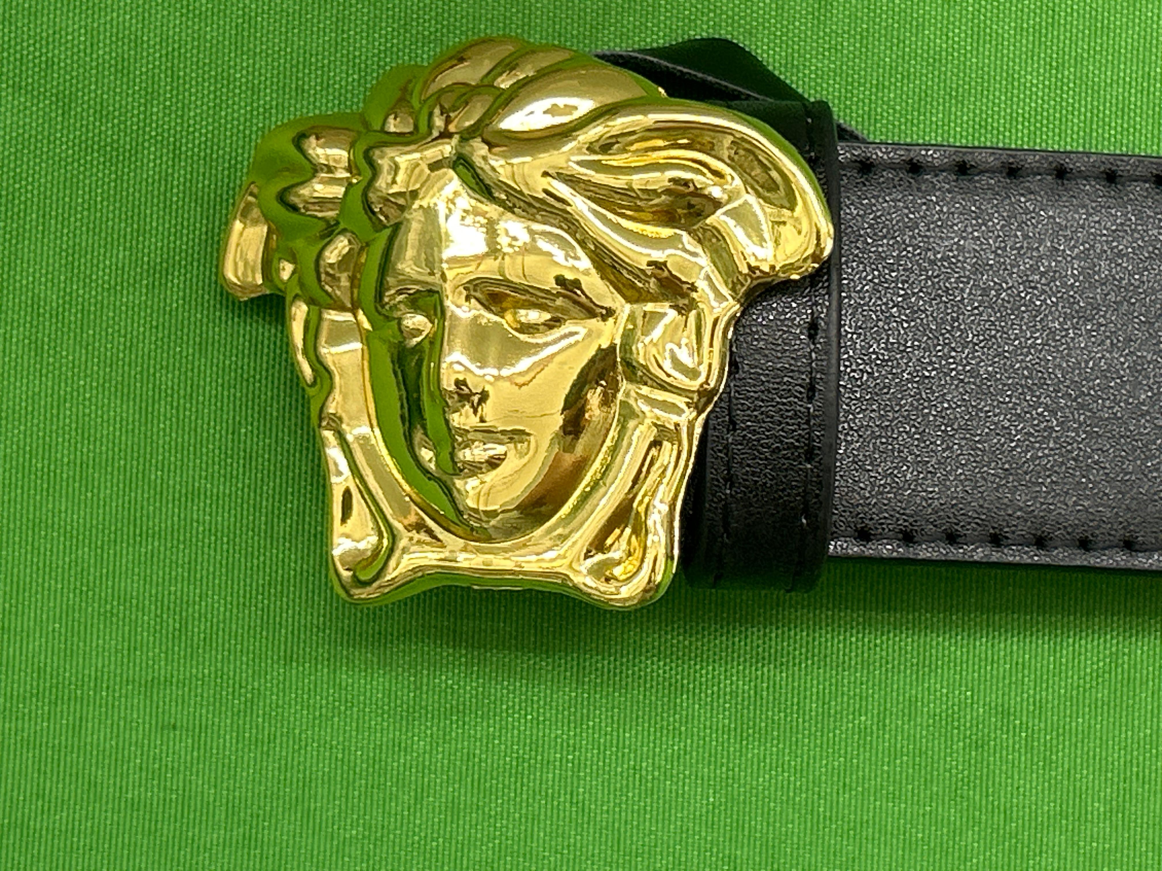 Foto QC 3 de Versace La Medusa Belt Black