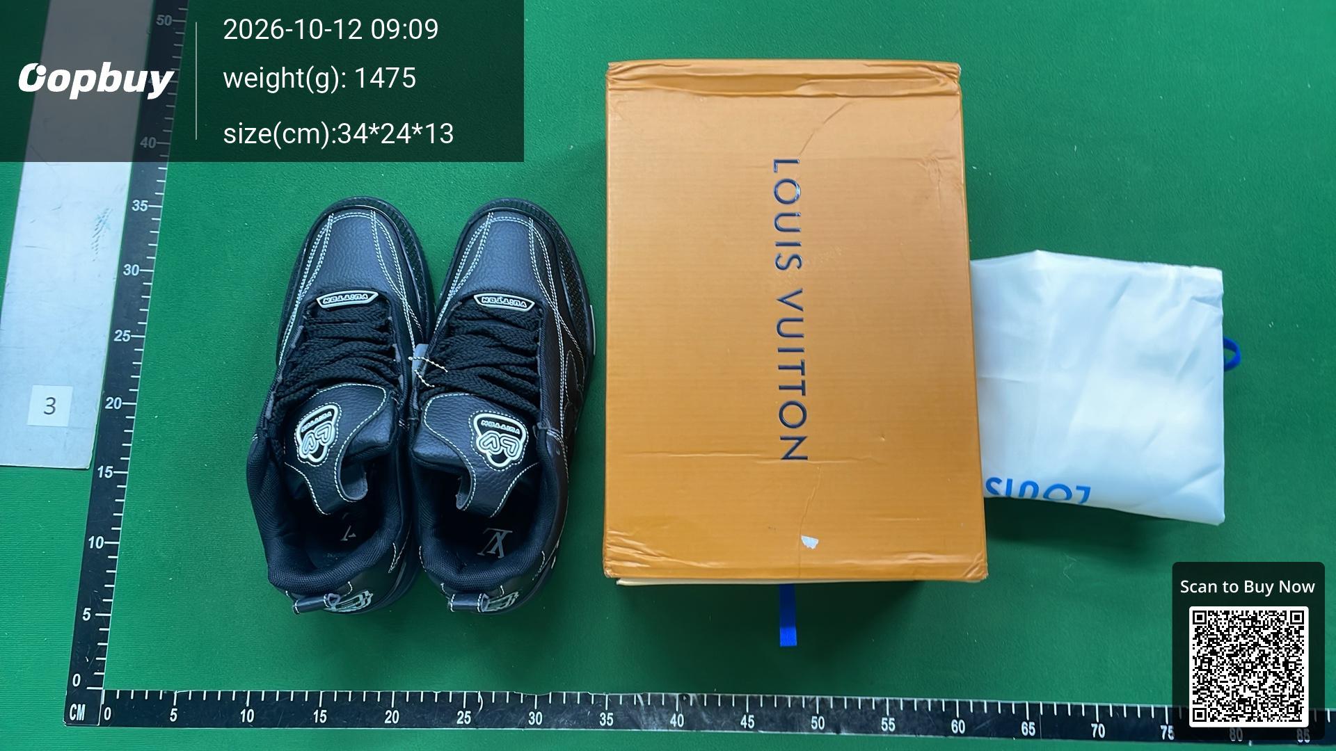 Foto QC 6 de Louis Vuitton LV Skate Sneaker Mesh Leather Green Light Green