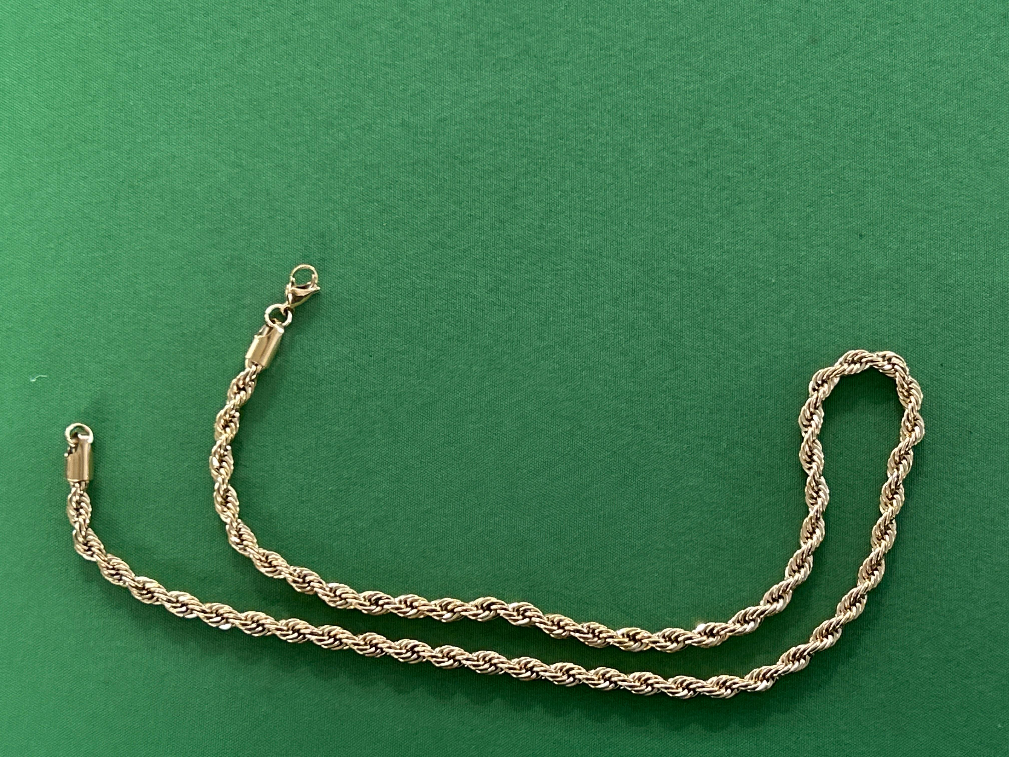 Foto QC 6 de Other Twist Rope Chain Necklace Metal Gold