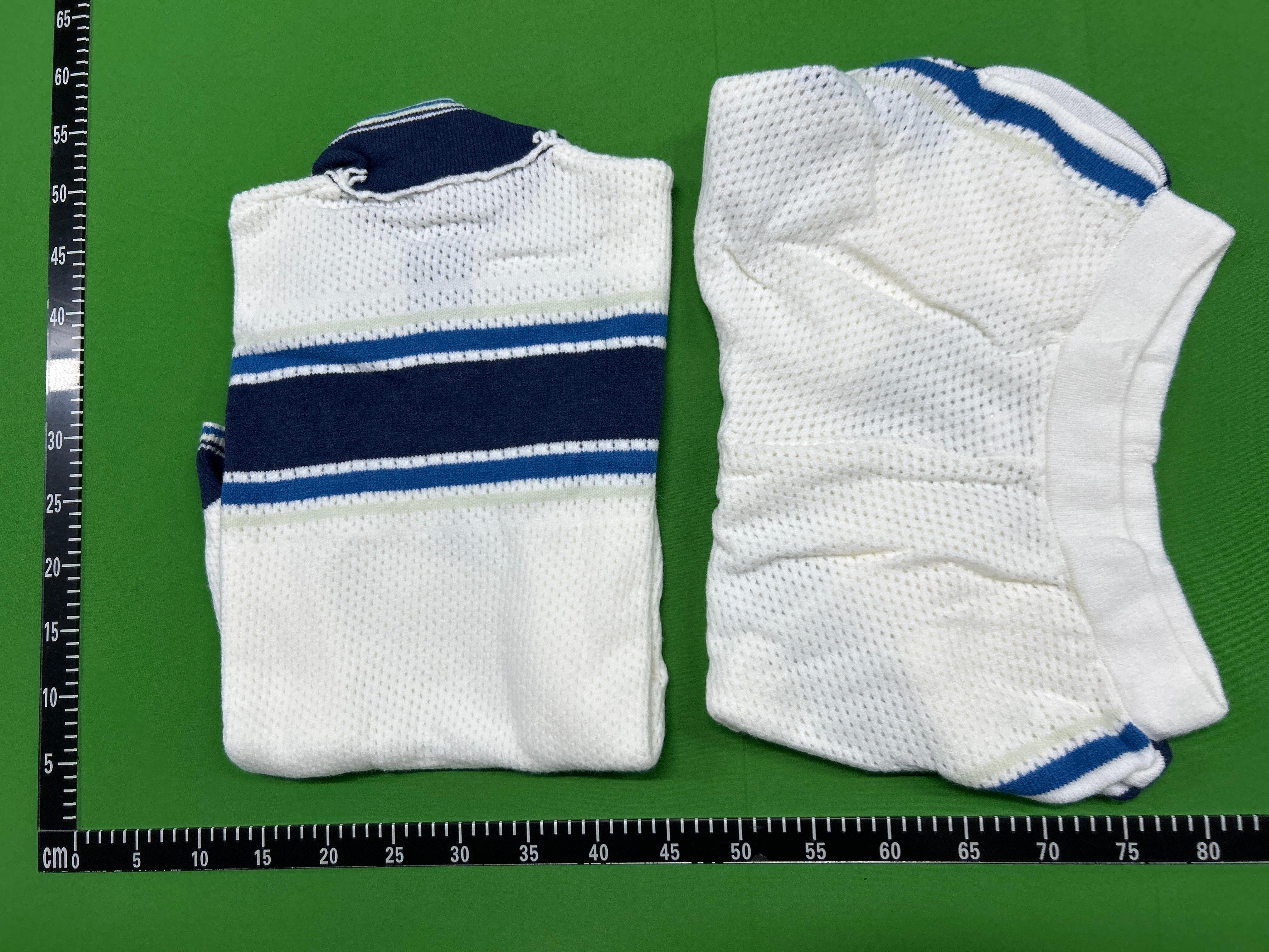 Foto QC 1 de Casablanca Monogram Zip Sweater Blue