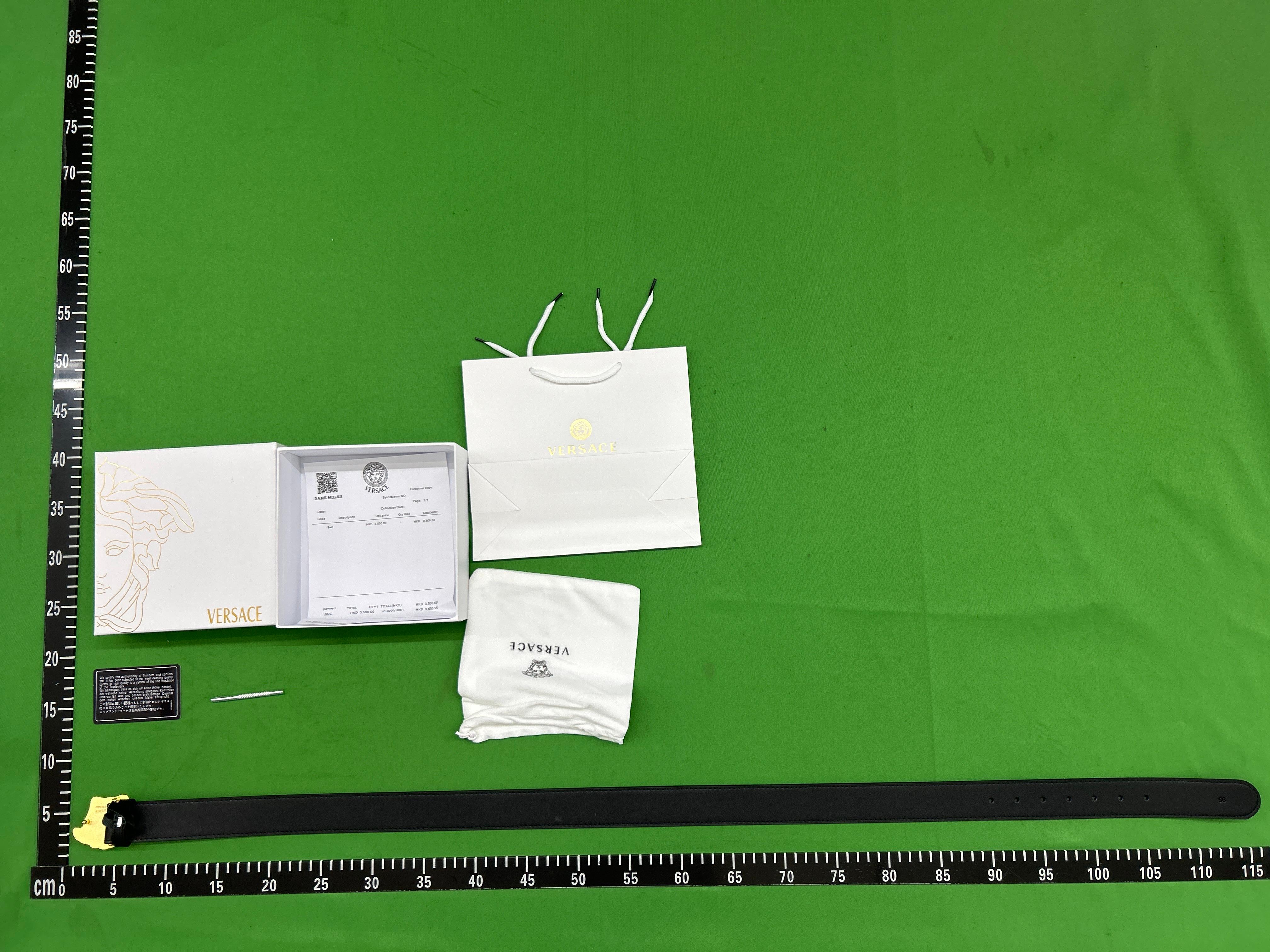 Foto QC 2 de Versace La Medusa Belt Black