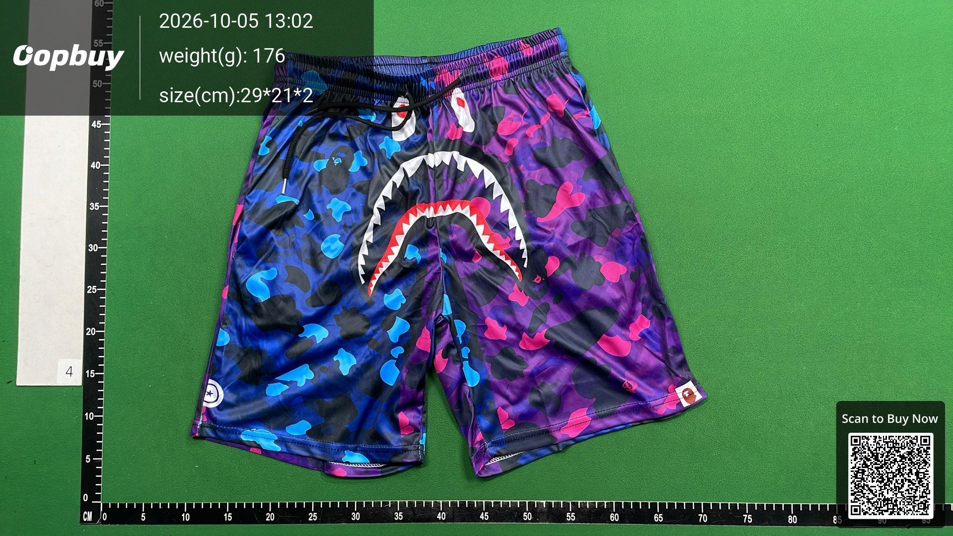 Foto QC 5 de Bape ABC Camo Basketball Shorts Mesh Multi