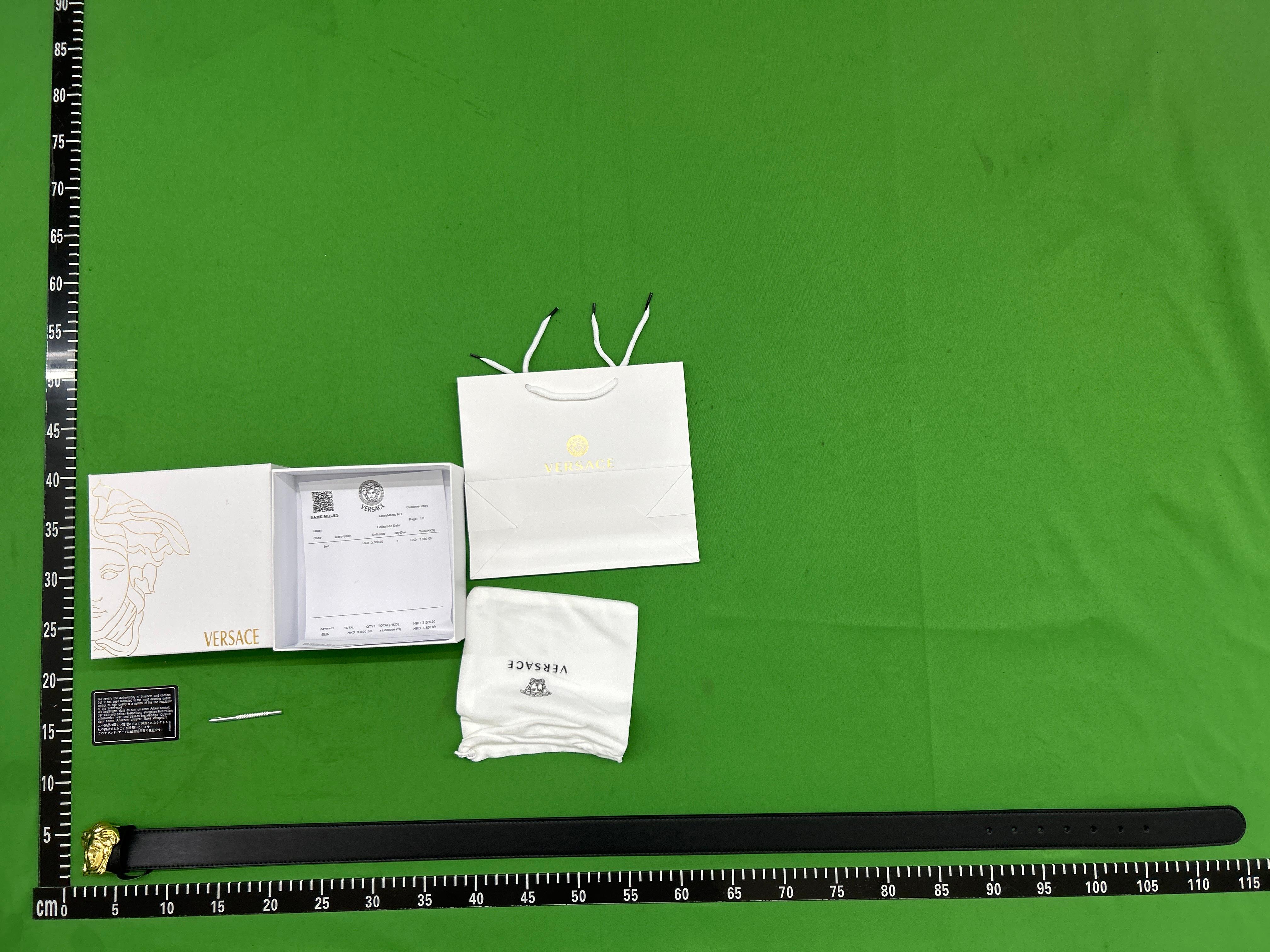 Foto QC 1 de Versace La Medusa Belt Black