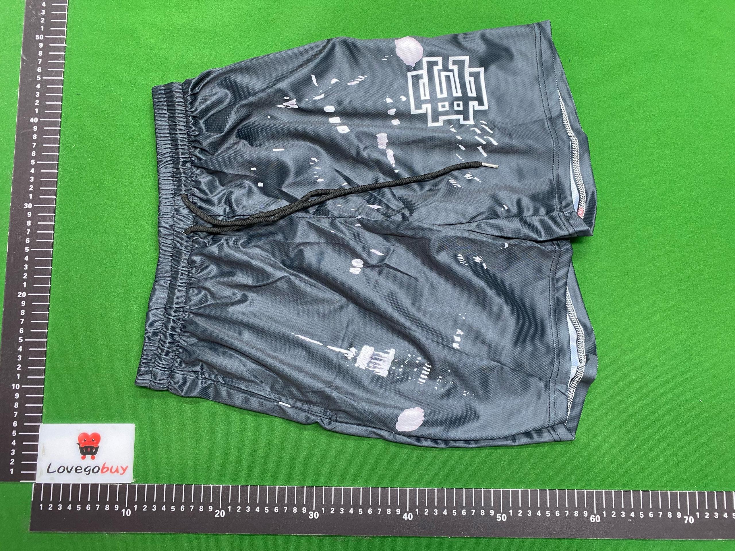Foto QC 2 de Eric Emanuel BAPE Basic Basketball Shorts Mesh Purple