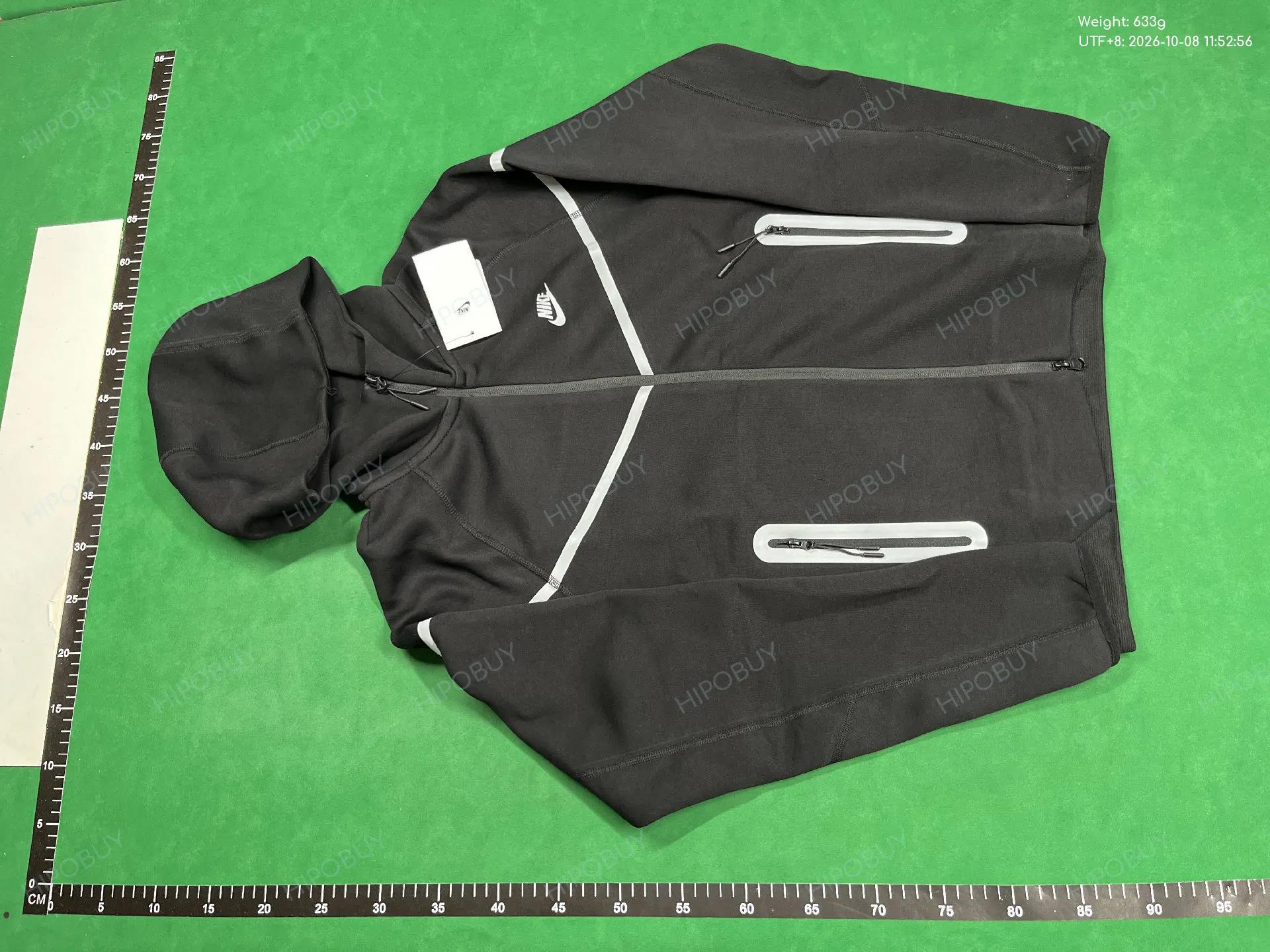 Foto QC 6 de Unbranded Reflective Tracksuit Set 2-Piece Grey