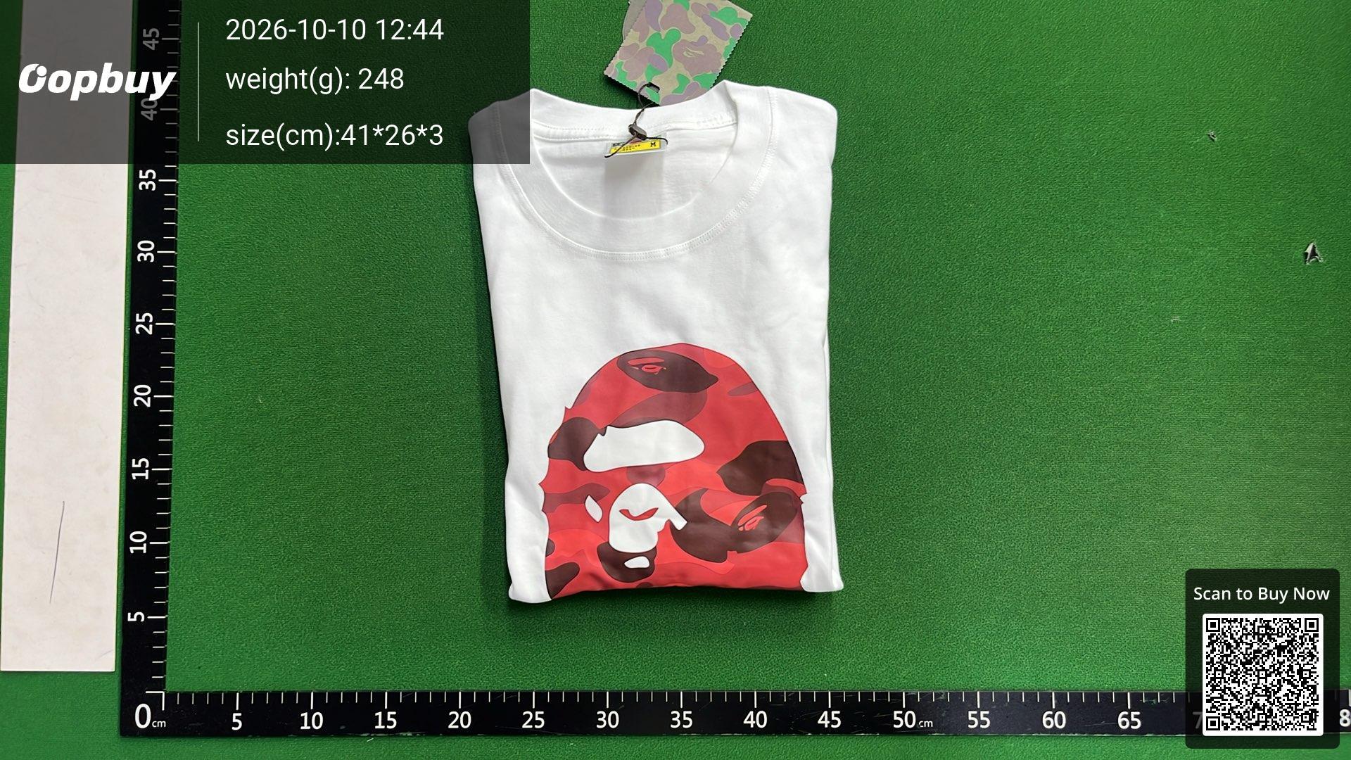Foto QC 4 de BAPE T-shirt ABC Camo Big Ape Head Black