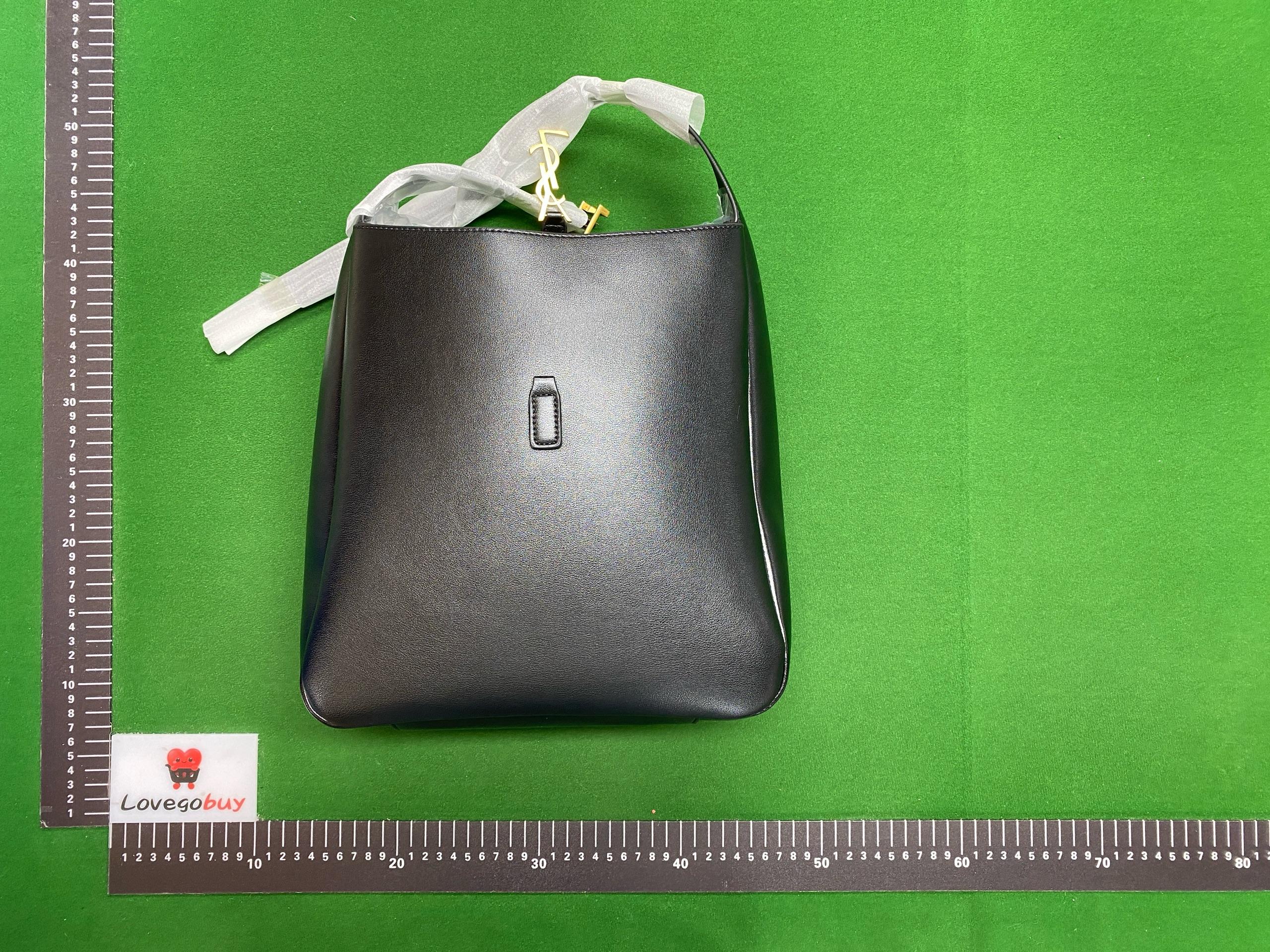 Foto QC 5 de Saint Laurent Le 5 A 7 Hobo Bucket Bag Black Leather