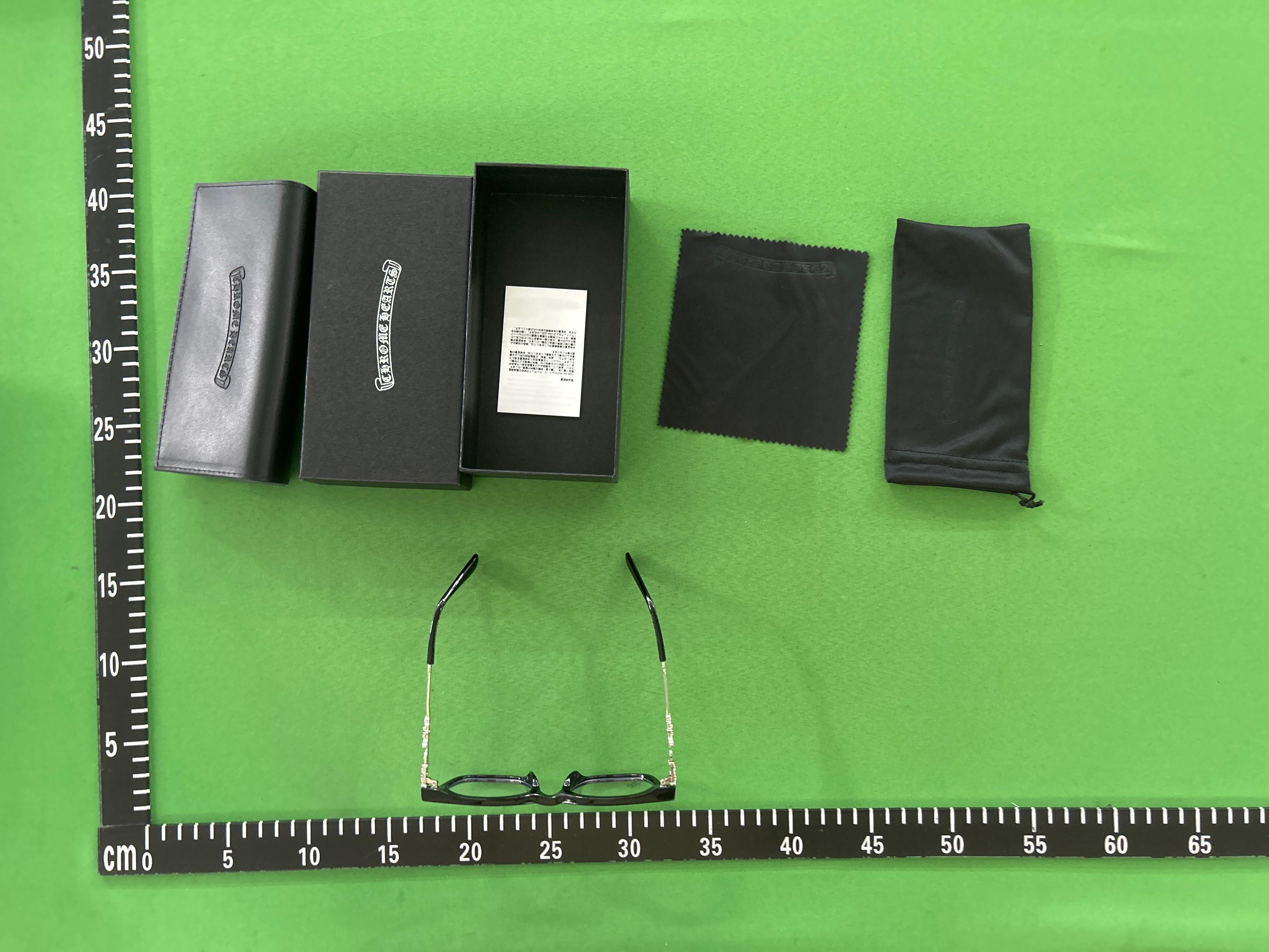 Foto QC 4 de Chrome Hearts Square Acetate Optical Glasses Black (2273)