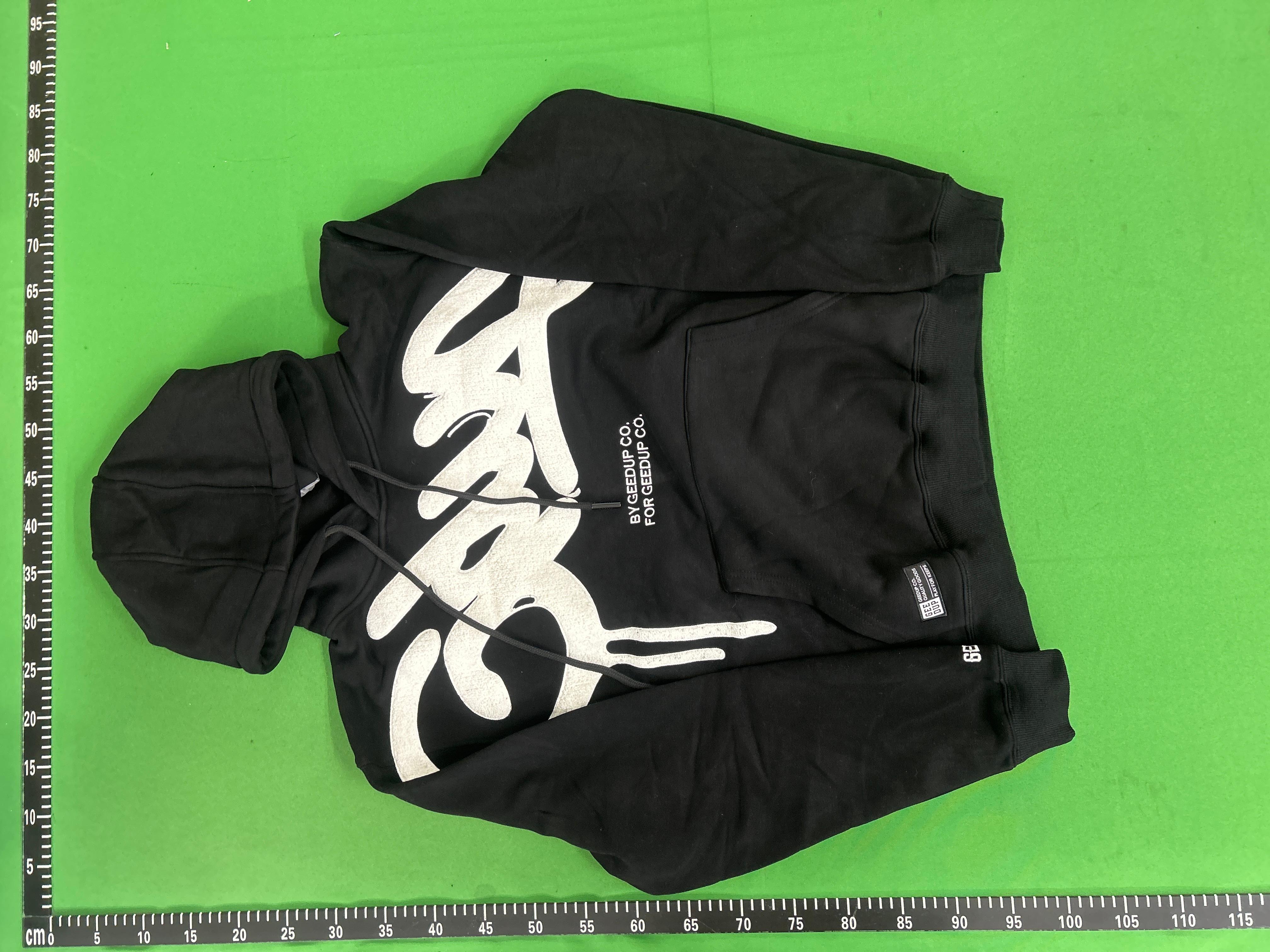 Foto QC 7 de Geedup Hoodie Graffiti Logo Black Grey