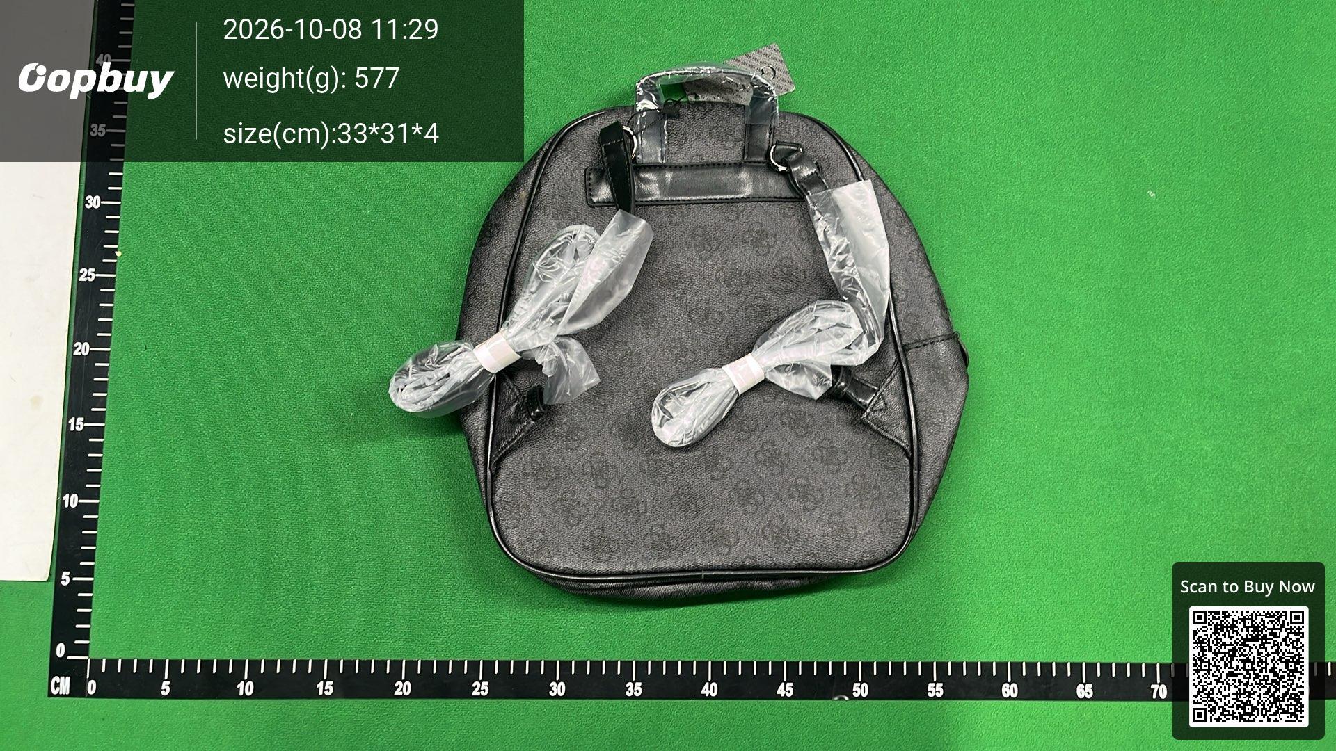 Foto QC 4 de Guess Erenia Backpack Large Coal Logo
