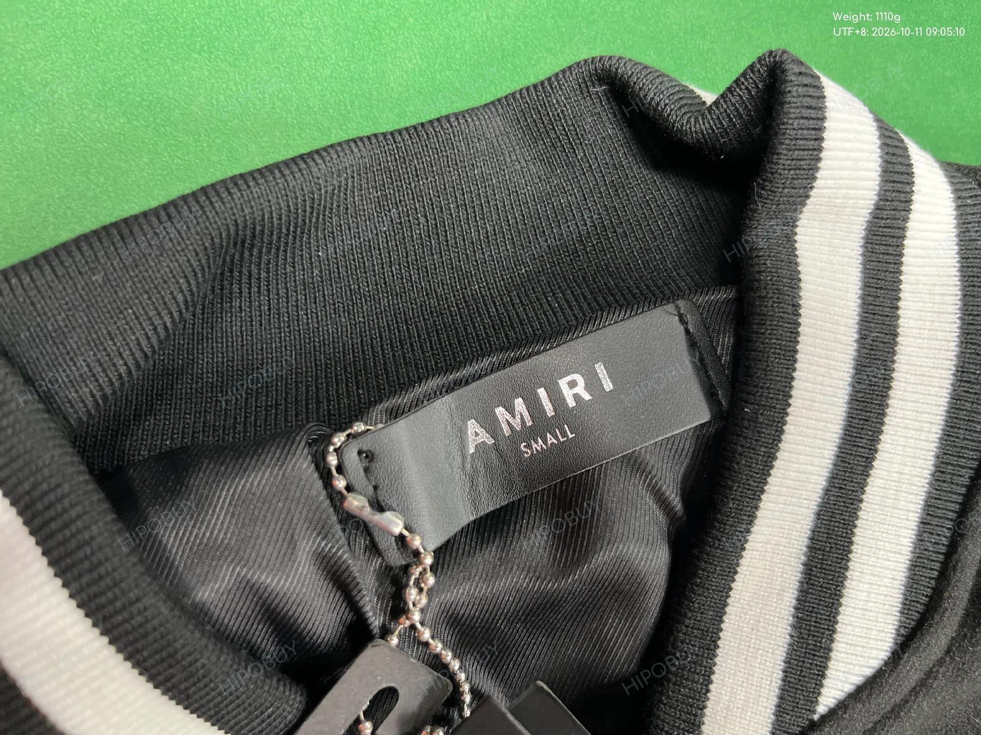 Foto QC 1 de Amiri Bones Varsity Jacket Wool Blend Alabaster