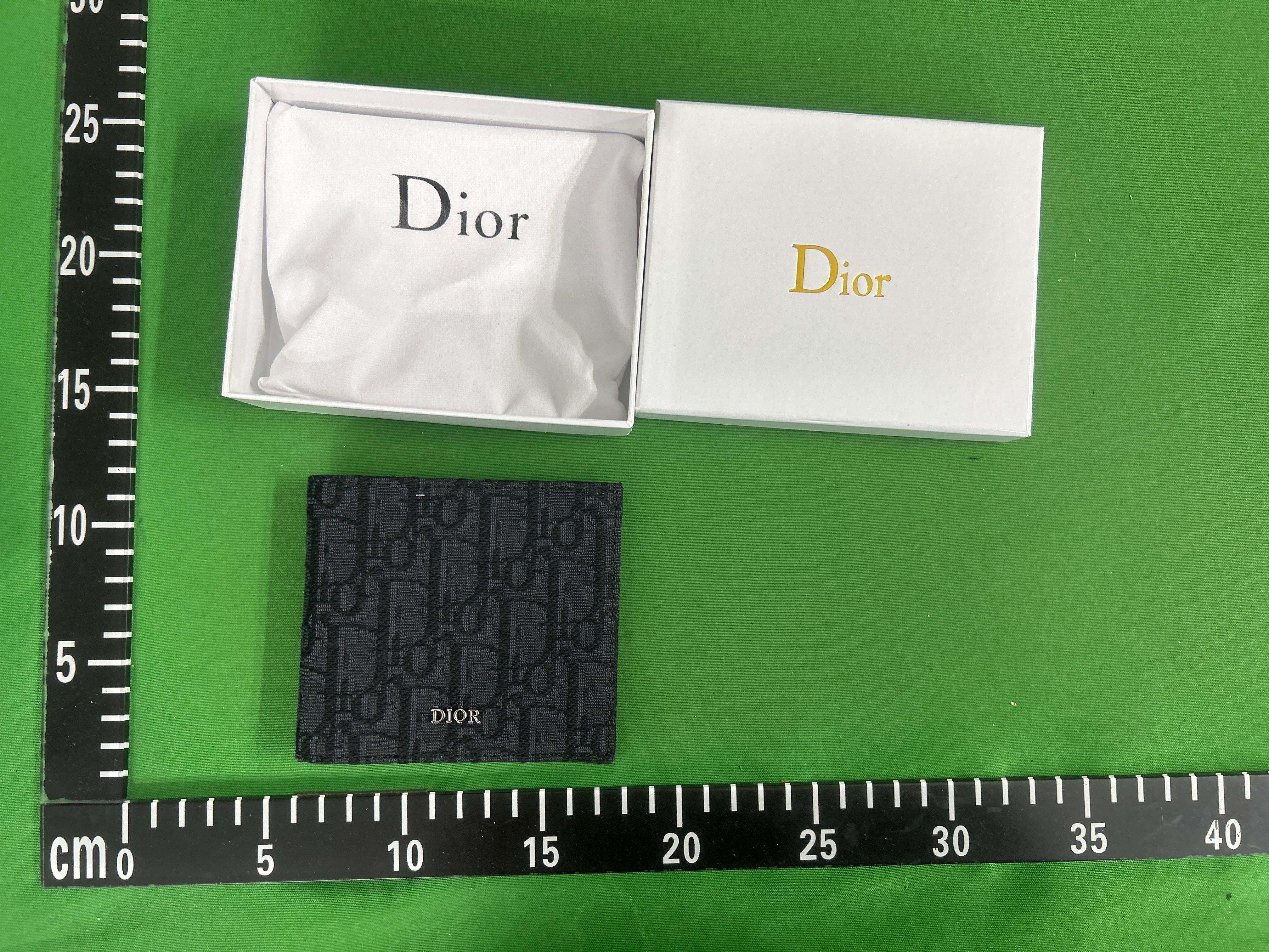 Foto QC 3 de Dior Bifold Wallet Dior Oblique Jacquard Black