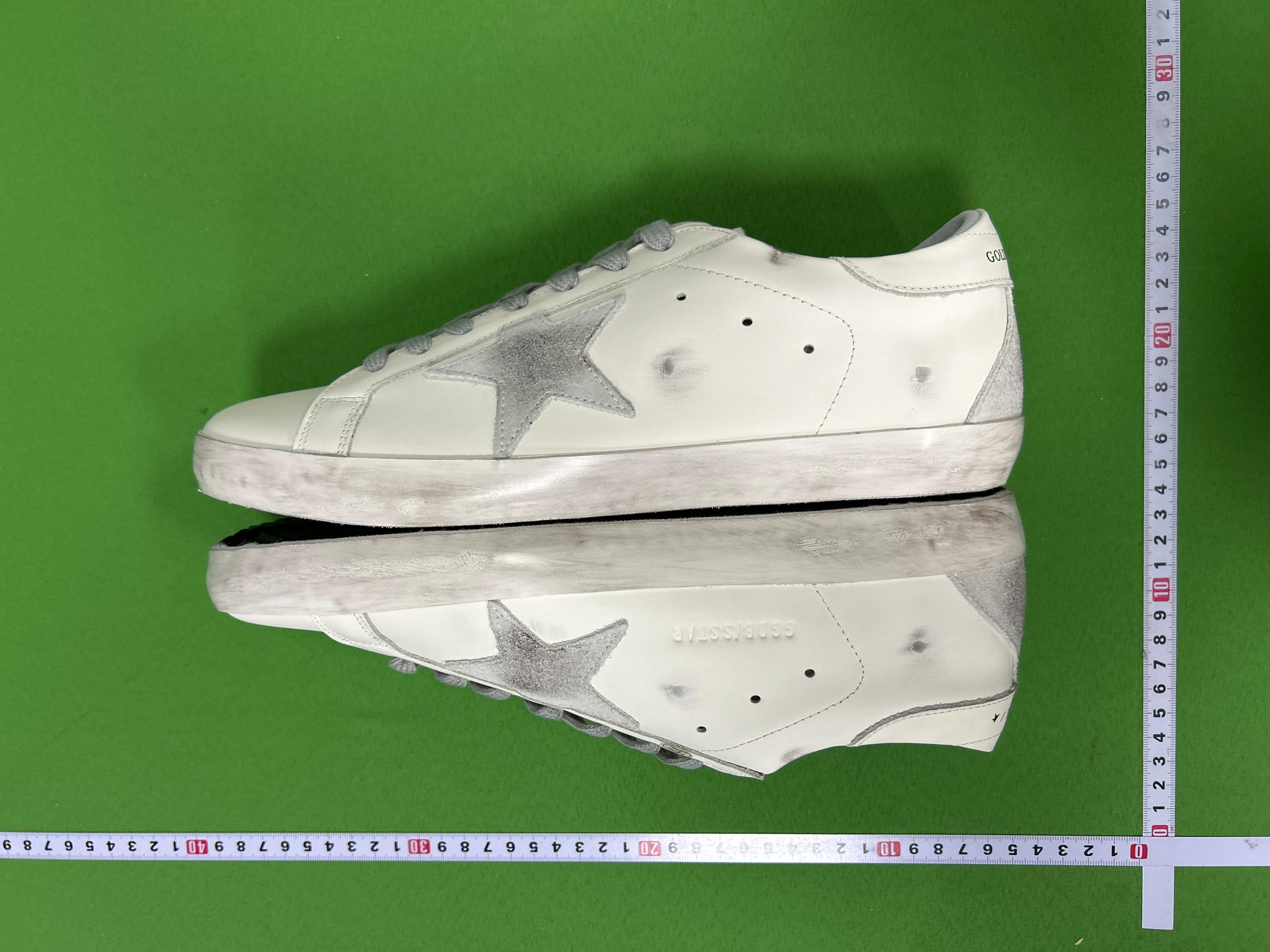Foto QC 3 de Golden Goose Super-Star Low White Grey Star Blue Heel