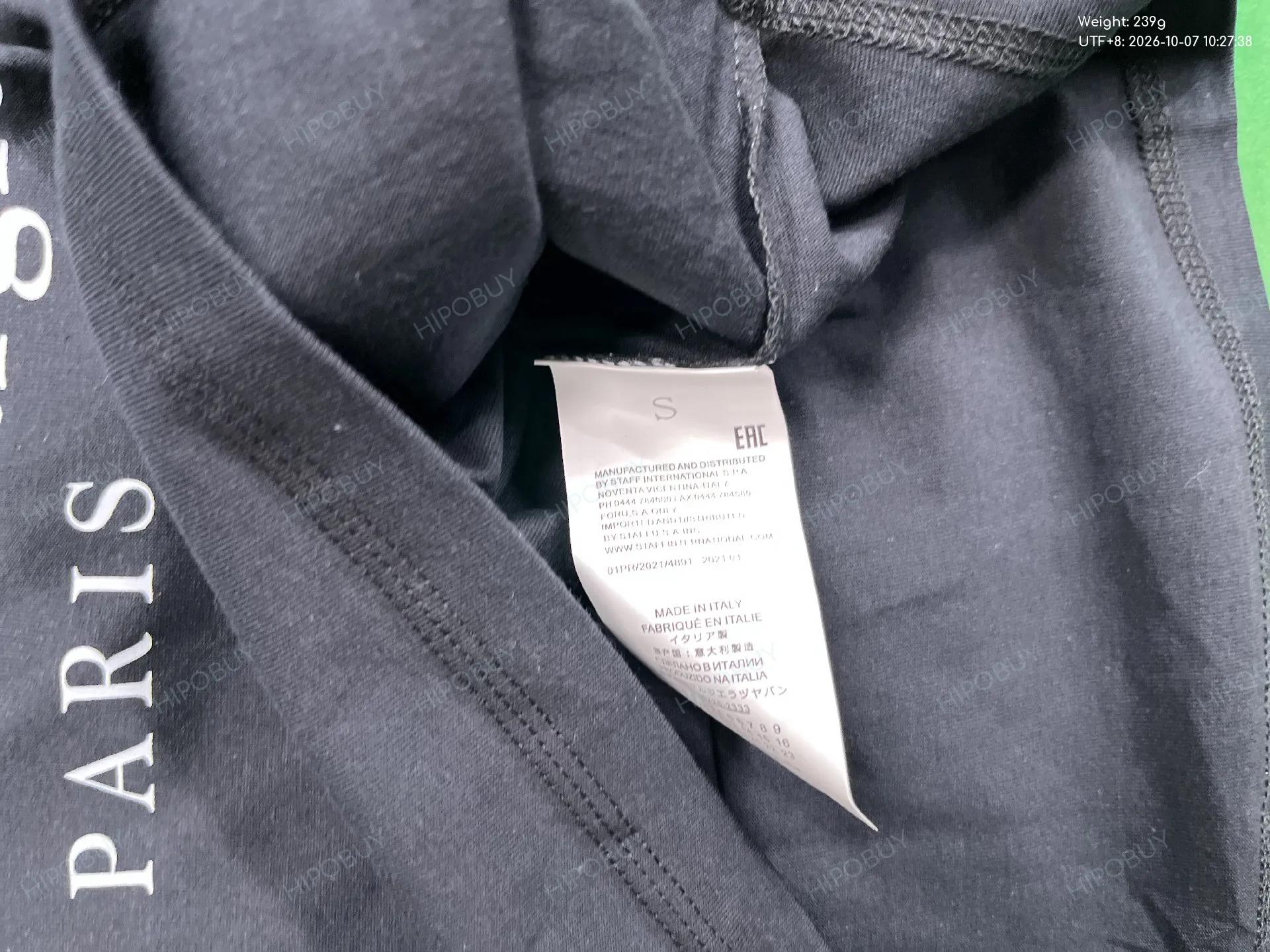 Foto QC 1 de Maison Margiela T-shirt Numeric Logo Long Sleeve White