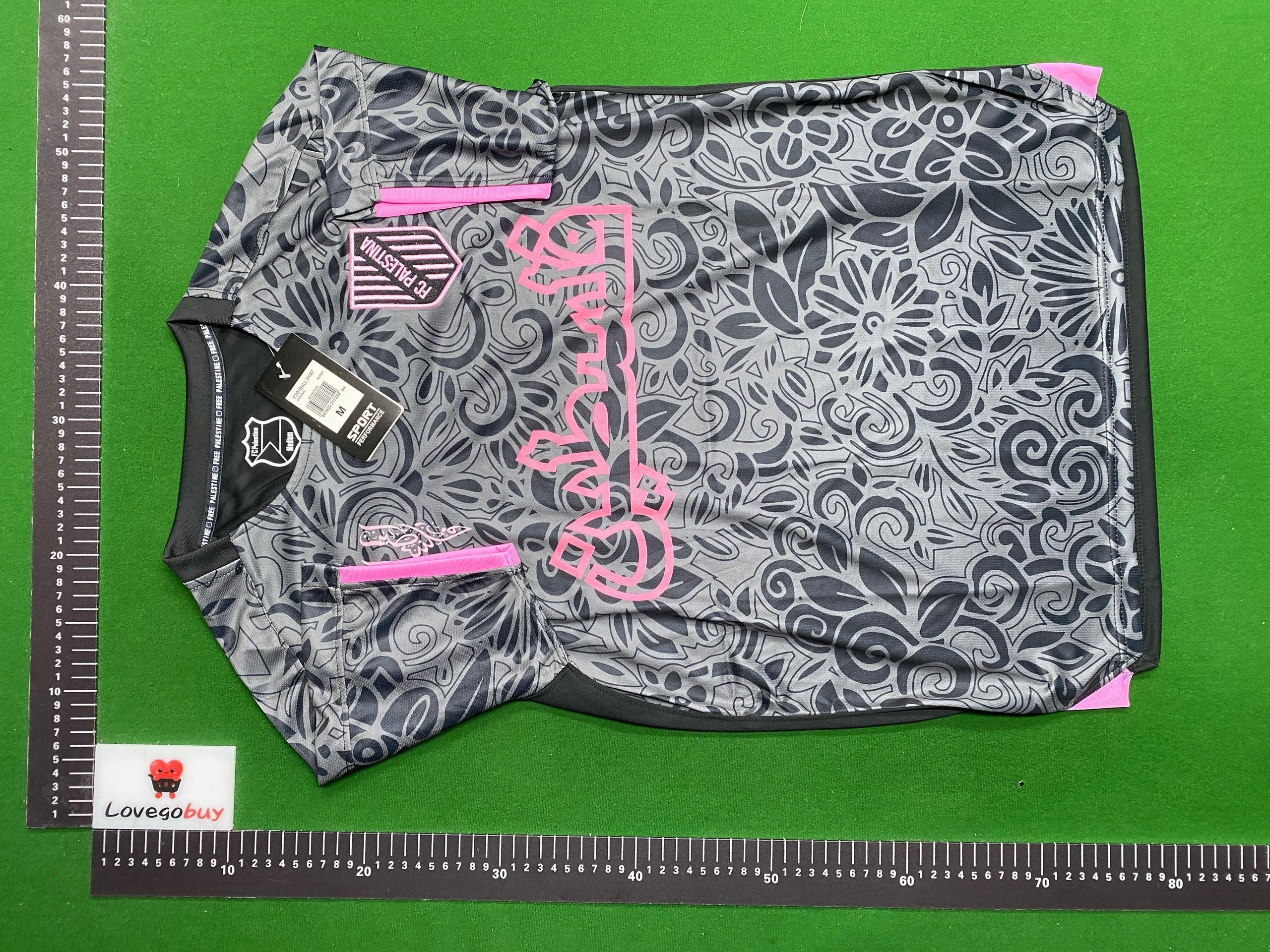 Foto QC 8 de FC Palestina 2024/25 Pink and Black Split Floral Jersey Pink Black
