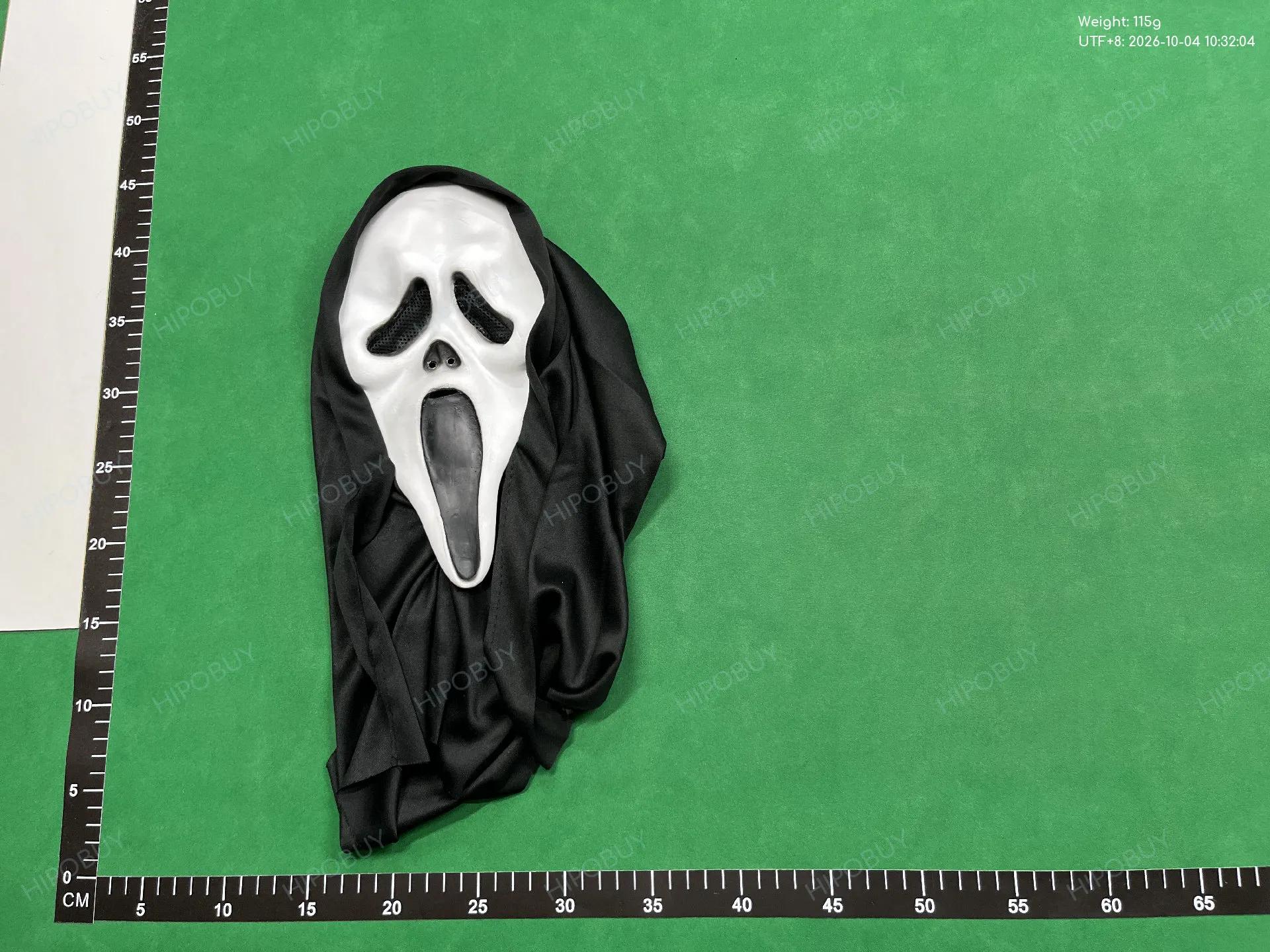 Foto QC 5 de Generic Ghost Face Scream Halloween Costume Latex Mask