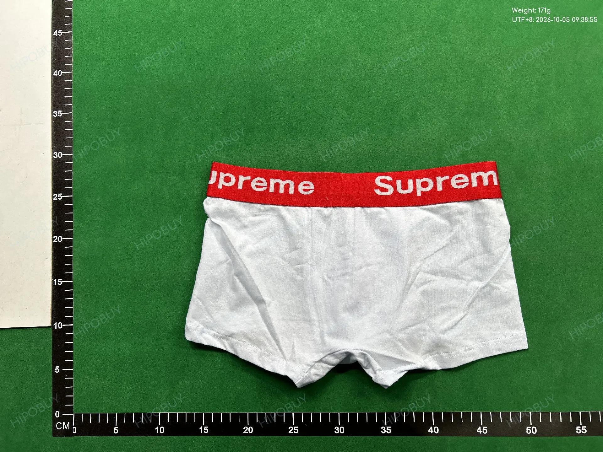 Foto QC 6 de Supreme Underwear Cotton Boxer Briefs Red