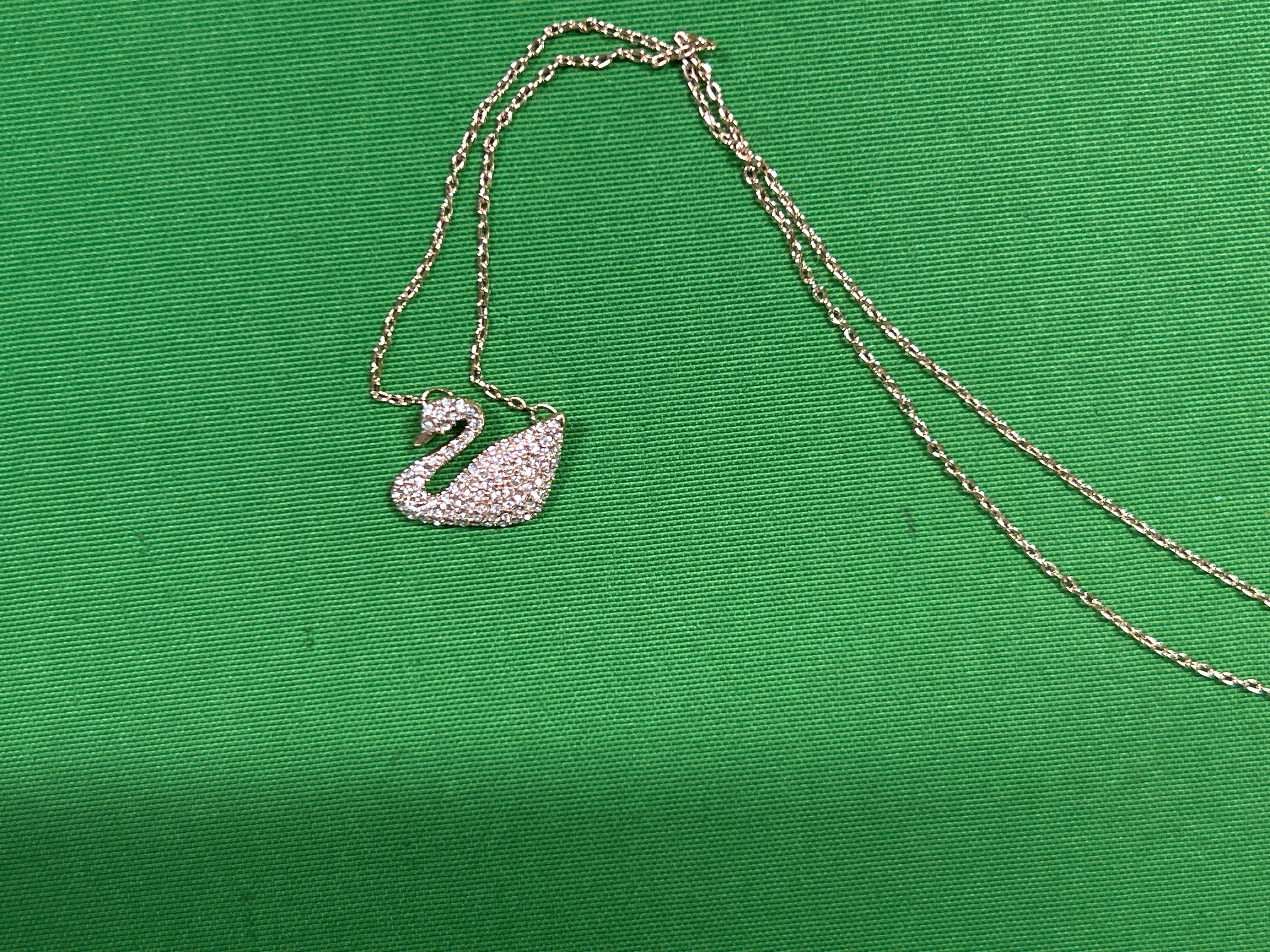 Foto QC 5 de Other Swan Necklace Metal Crystal Black