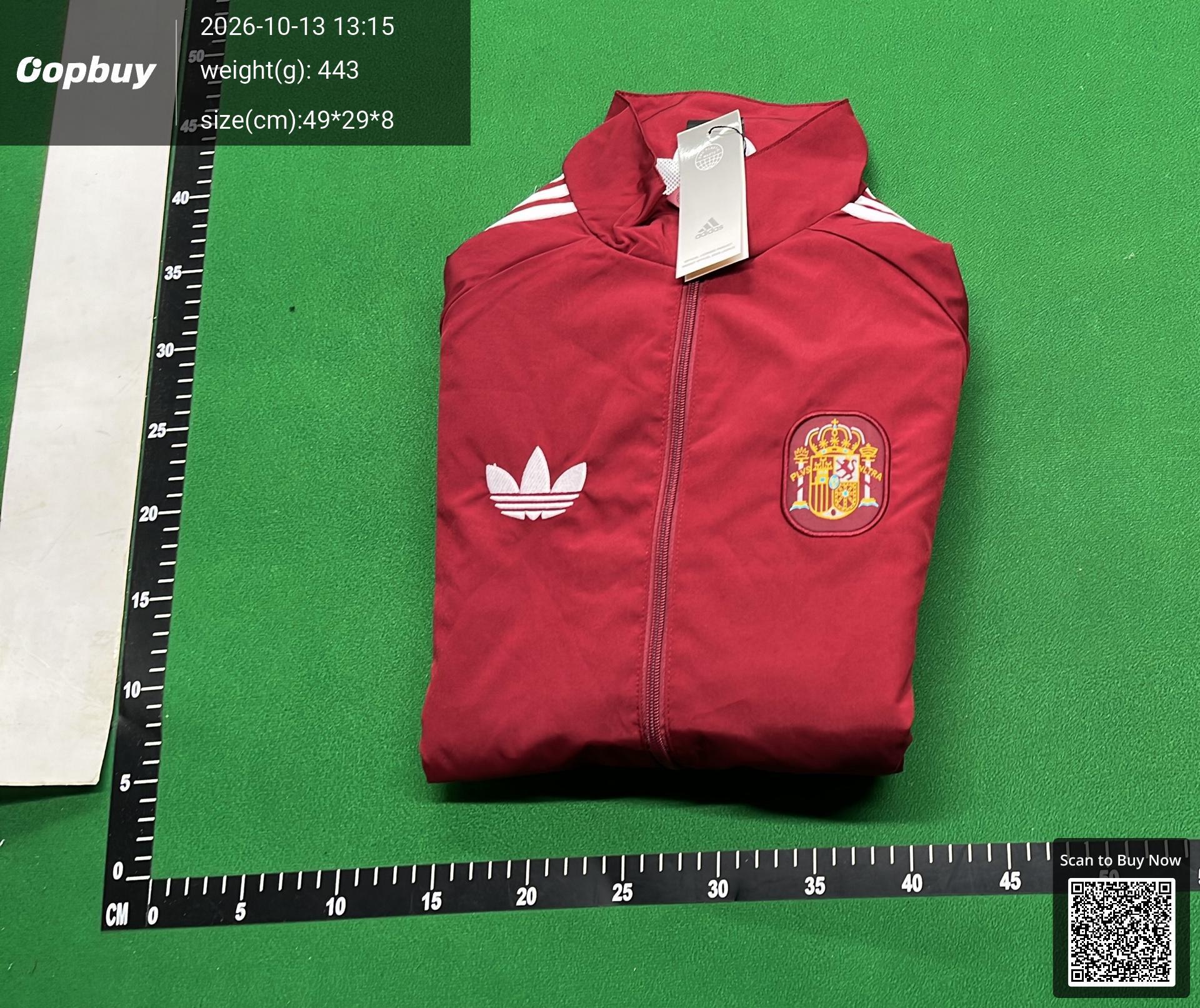 Foto QC 8 de adidas Spain 2026 World Cup Windbreaker Jacket Navy Red Yellow