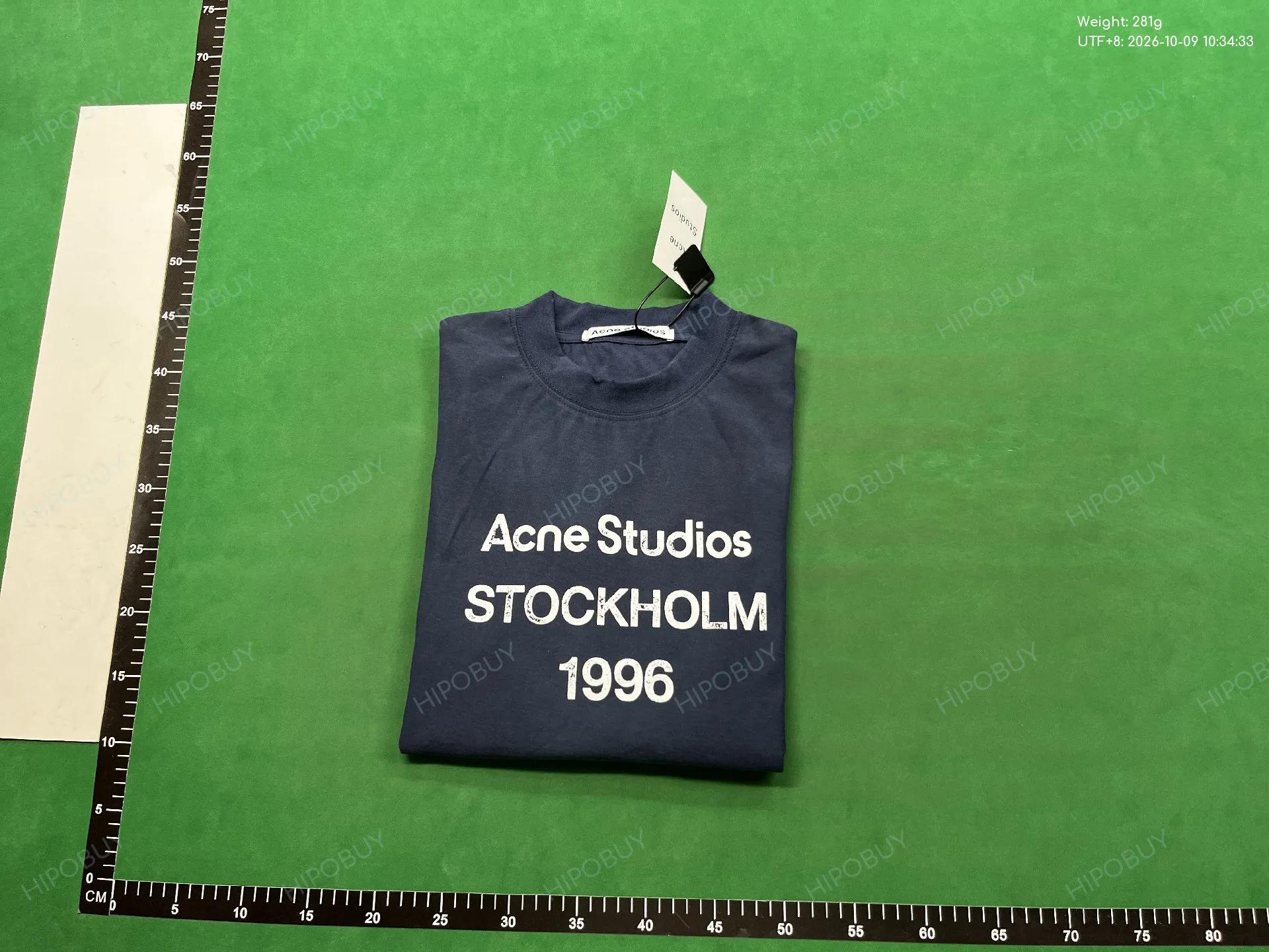 Foto QC 4 de Acne Studios T-shirt Sprayed 1996 Logo Long Sleeve Pink