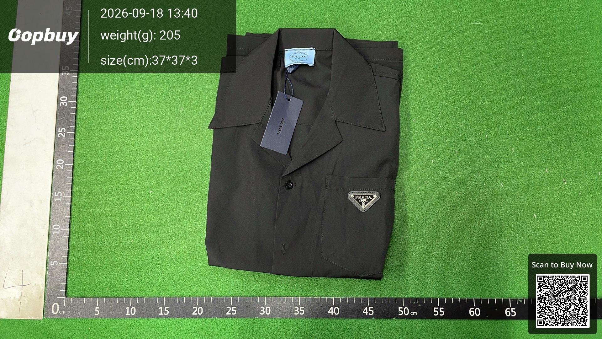 Foto QC 4 de Prada Shirt Triangle Logo Black
