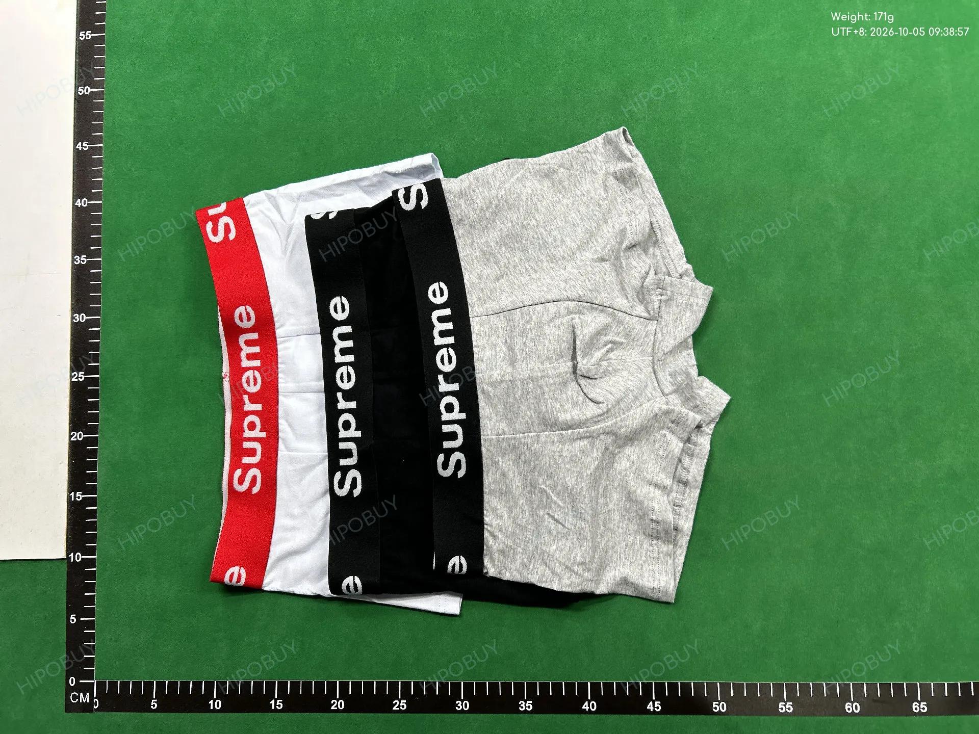 Foto QC 7 de Supreme Underwear Cotton Boxer Briefs Red
